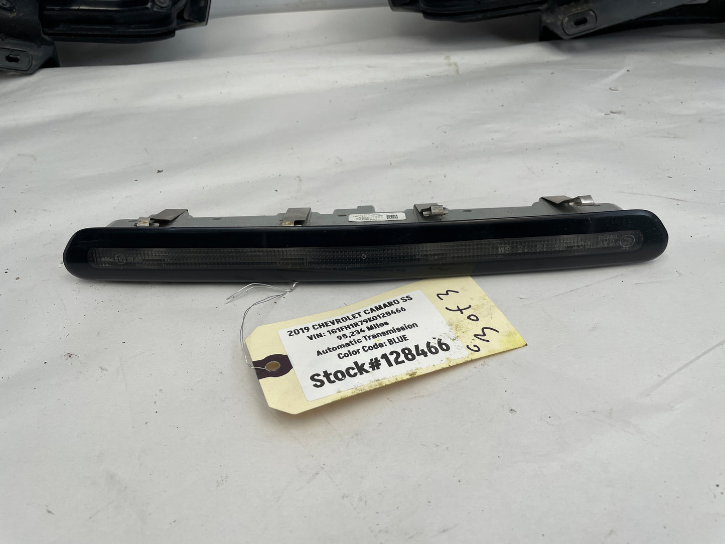 2019 Chevy Camaro SS Smoked Clear Tail Light Lamp Taillight 3rd Brake Set OEM - Day's Parts Yard