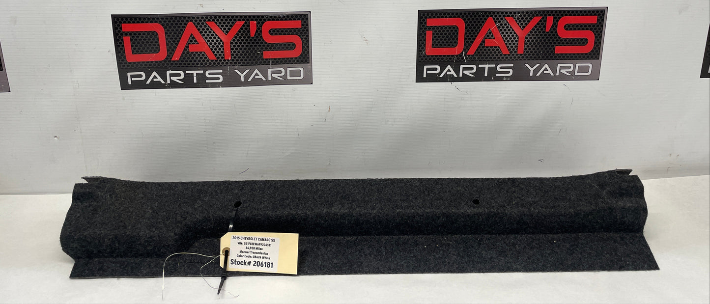 2015 Chevy Camaro SS Trunk Cargo Seat Forward Carpet Cover Trim OEM - Day's Parts Yard