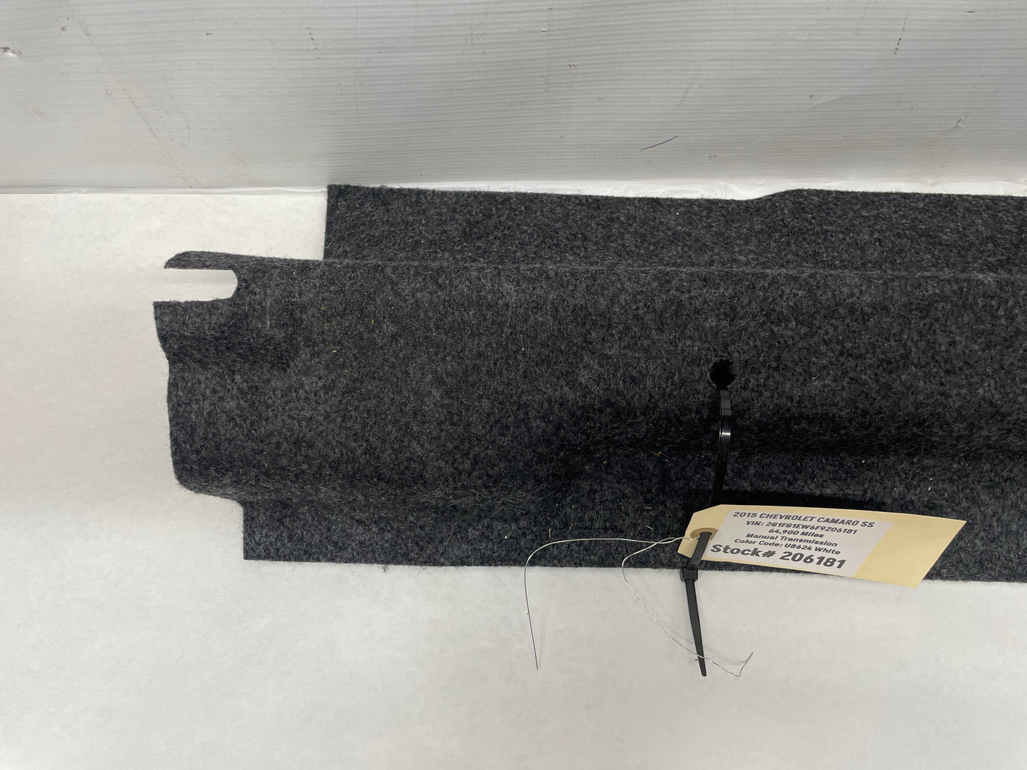 2015 Chevy Camaro SS Trunk Cargo Seat Forward Carpet Cover Trim OEM - Day's Parts Yard