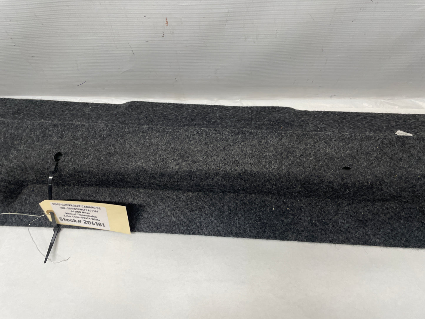 2015 Chevy Camaro SS Trunk Cargo Seat Forward Carpet Cover Trim OEM - Day's Parts Yard