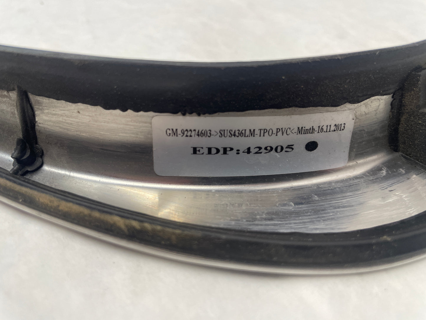 2015 Chevy SS Sedan LH Driver Door Roof Top Trim Molding OEM - Day's Parts Yard