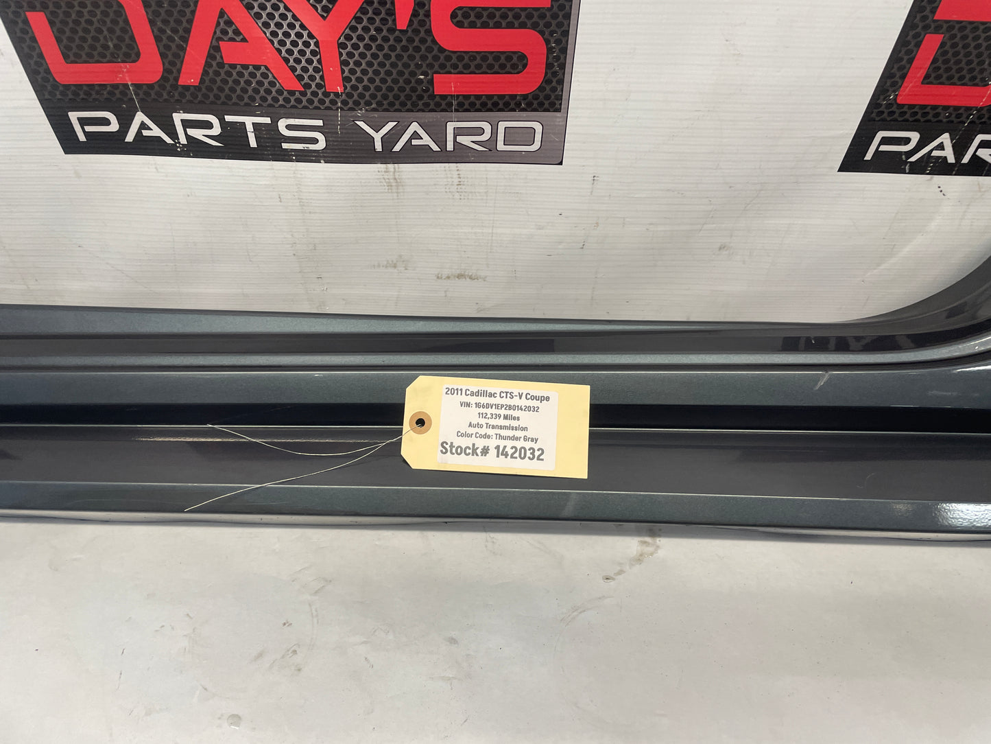 2011 Cadillac CTS-V LH Driver Rocker Molding Side Skirt OEM - Day's Parts Yard