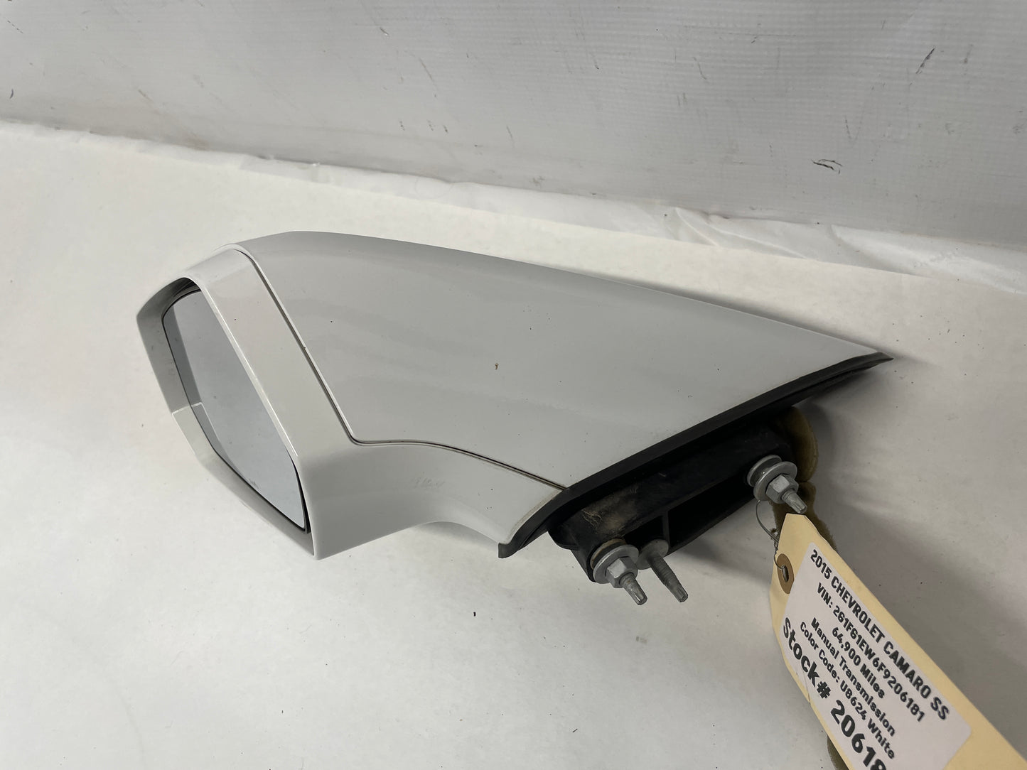 2015 Chevy Camaro SS LH Driver Exterior Mirror White OEM - Day's Parts Yard