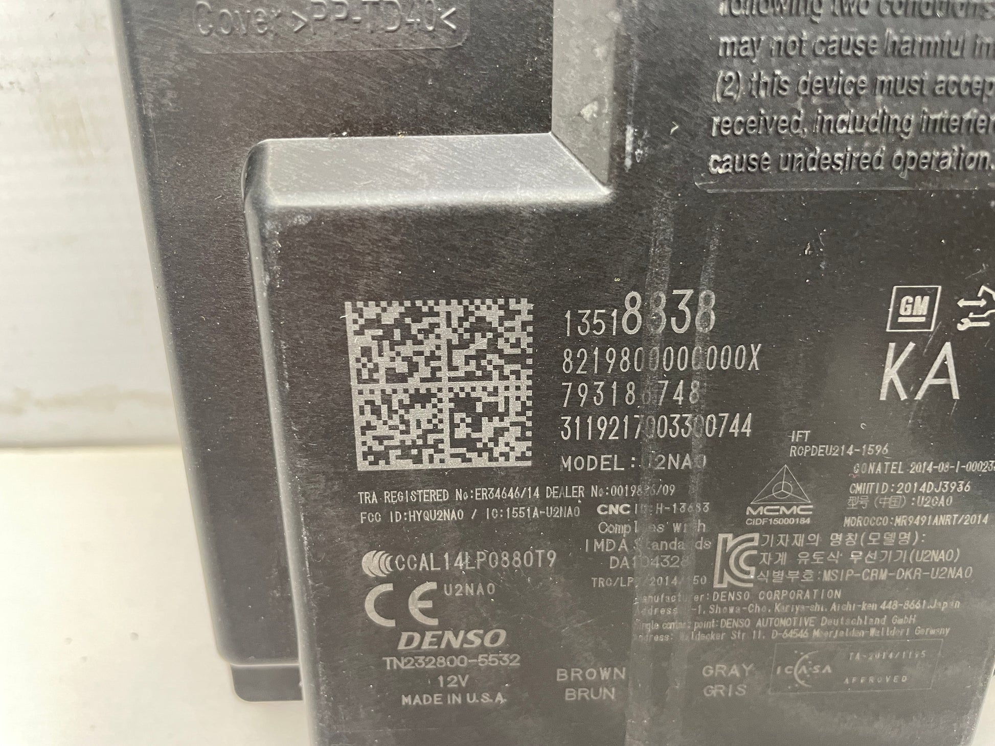 2020 Chevy Camaro SS Keyless Entry Control Module OEM - Day's Parts Yard