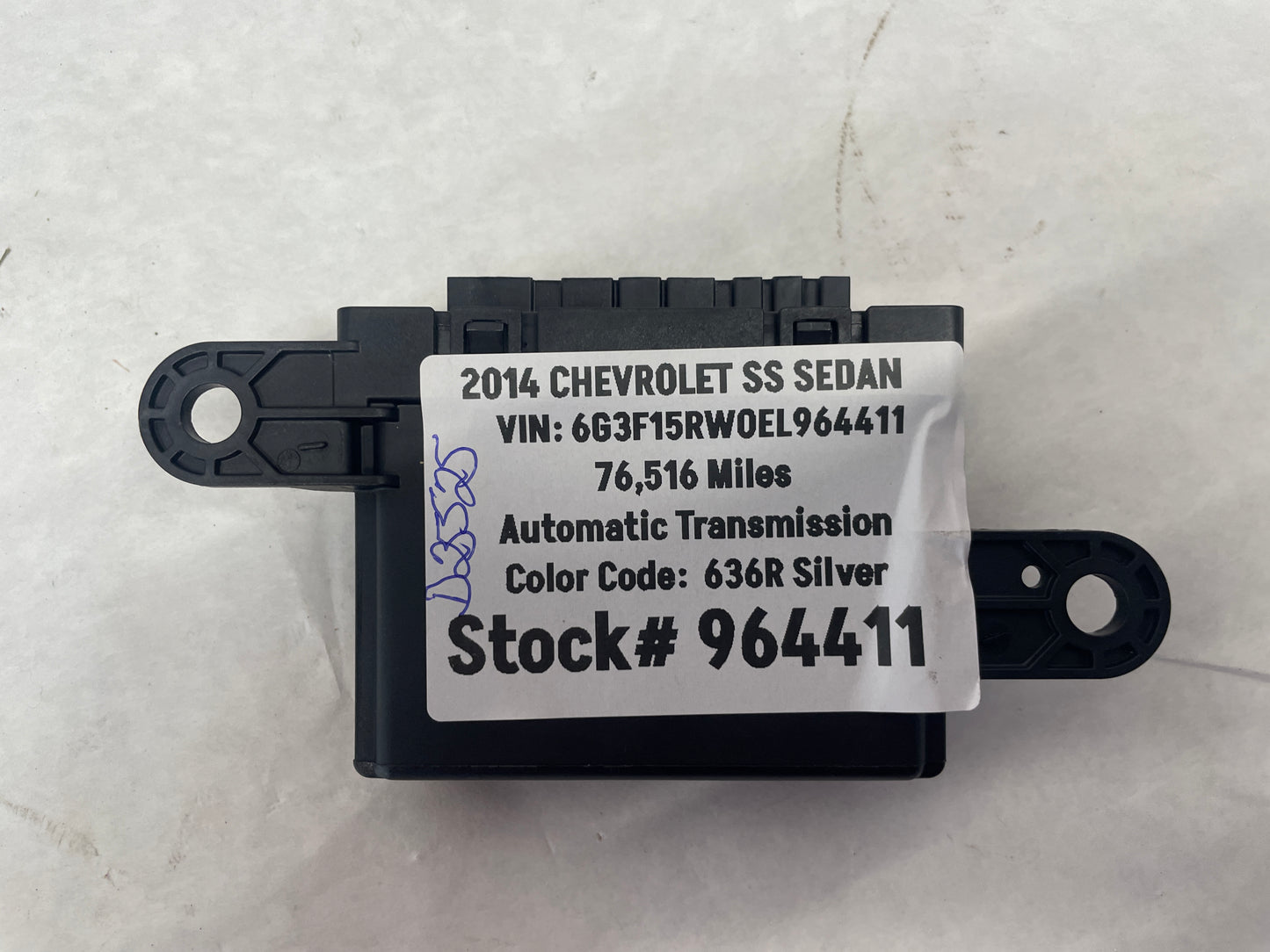 2014 Chevy SS Sedan Parking Aid Assist Control Module OEM - Day's Parts Yard