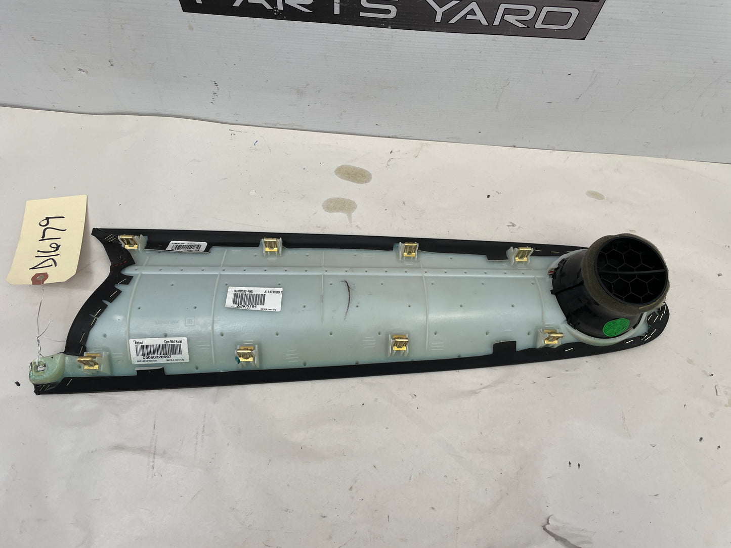 2016 Chevy Camaro SS RH Passenger Side Dash Trim Panel w/ Vent OEM - Day's Parts Yard