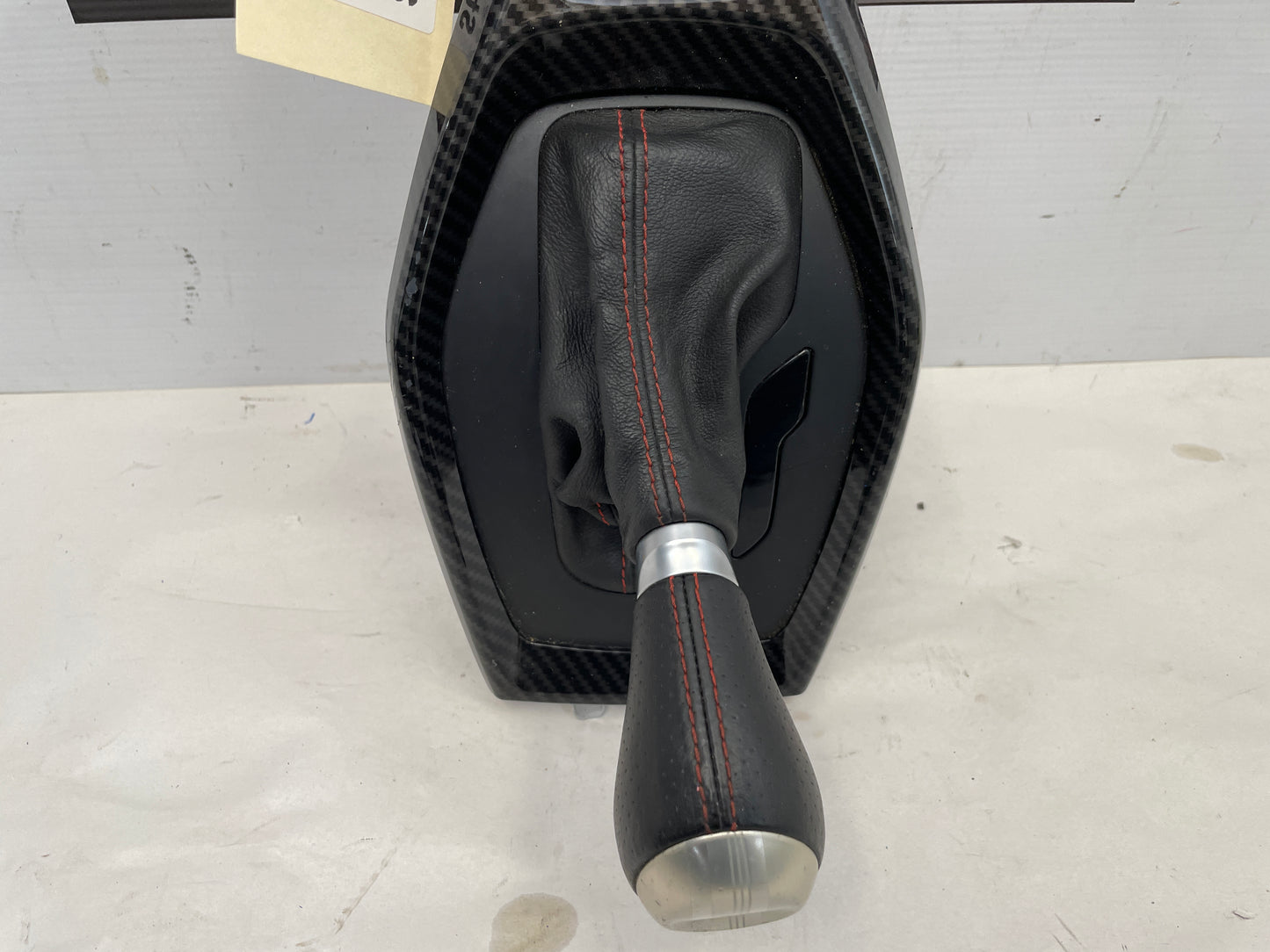 2016 Chevy Camaro SS Carbon Fiber Shifter Bezel Trim W/ Leather Boot and Knob - Day's Parts Yard