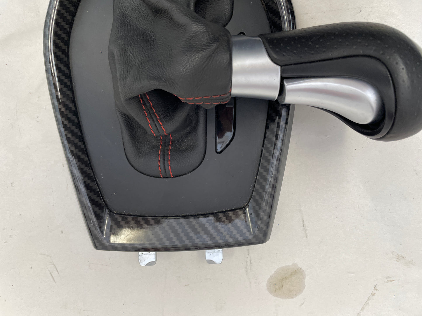 2016 Chevy Camaro SS Carbon Fiber Shifter Bezel Trim W/ Leather Boot and Knob - Day's Parts Yard