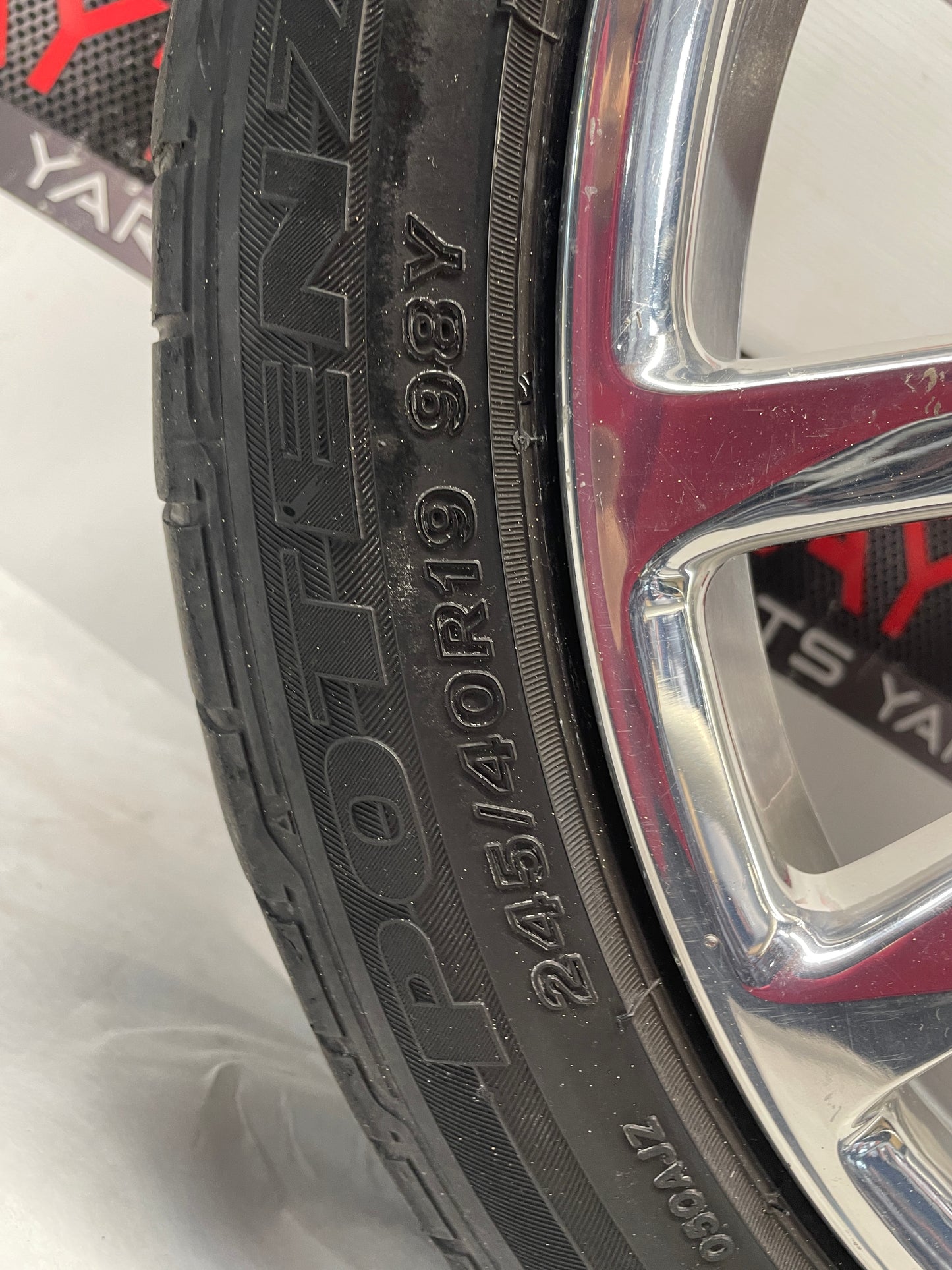 2014 Chevy SS Sedan Factory OEM Front Wheel w/ Bridgestone Potenza Tire 19X8.5 - Day's Parts Yard