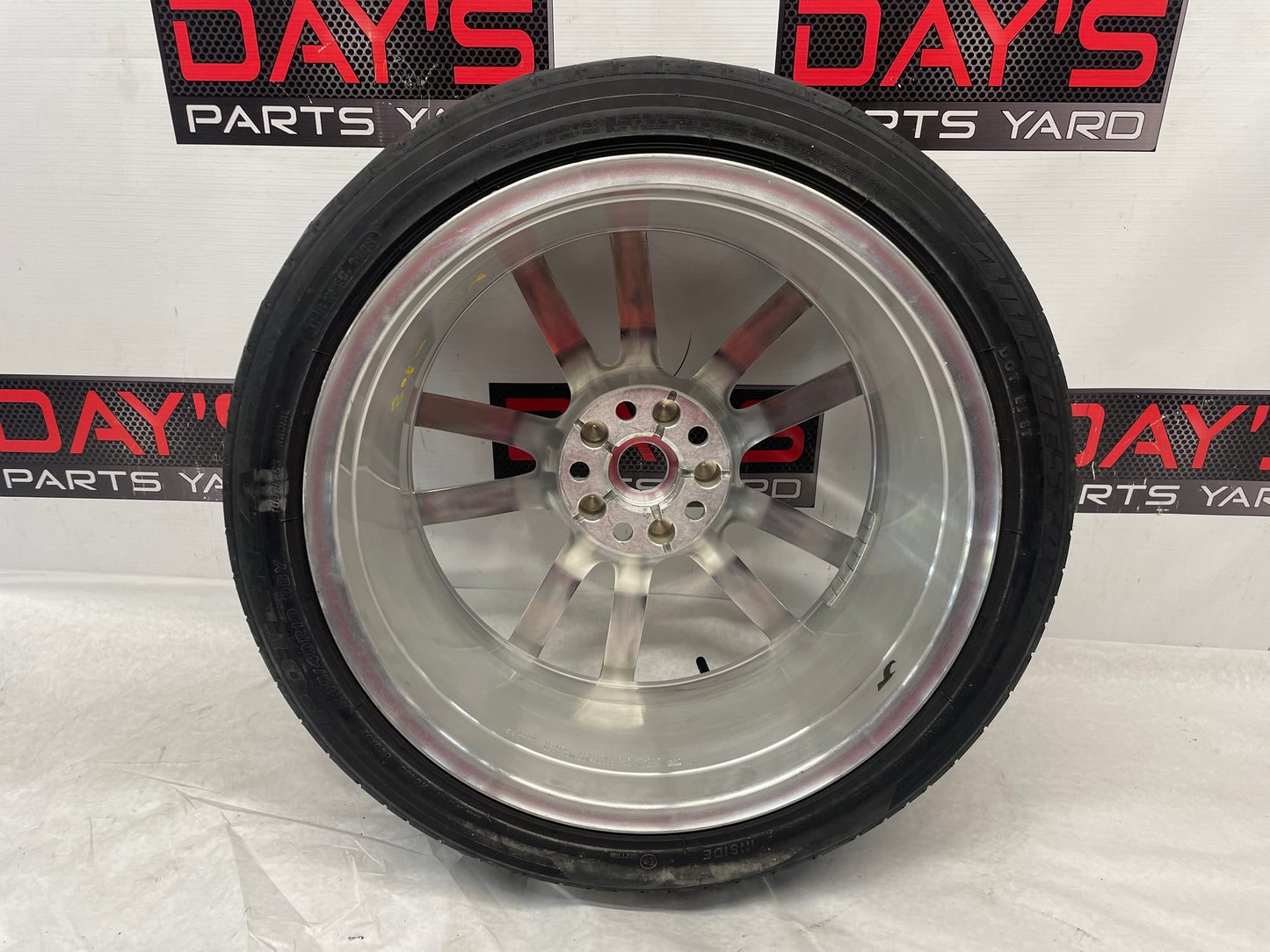 2014 Chevy SS Sedan Factory OEM Front Wheel w/ Bridgestone Potenza Tire 19X8.5 - Day's Parts Yard