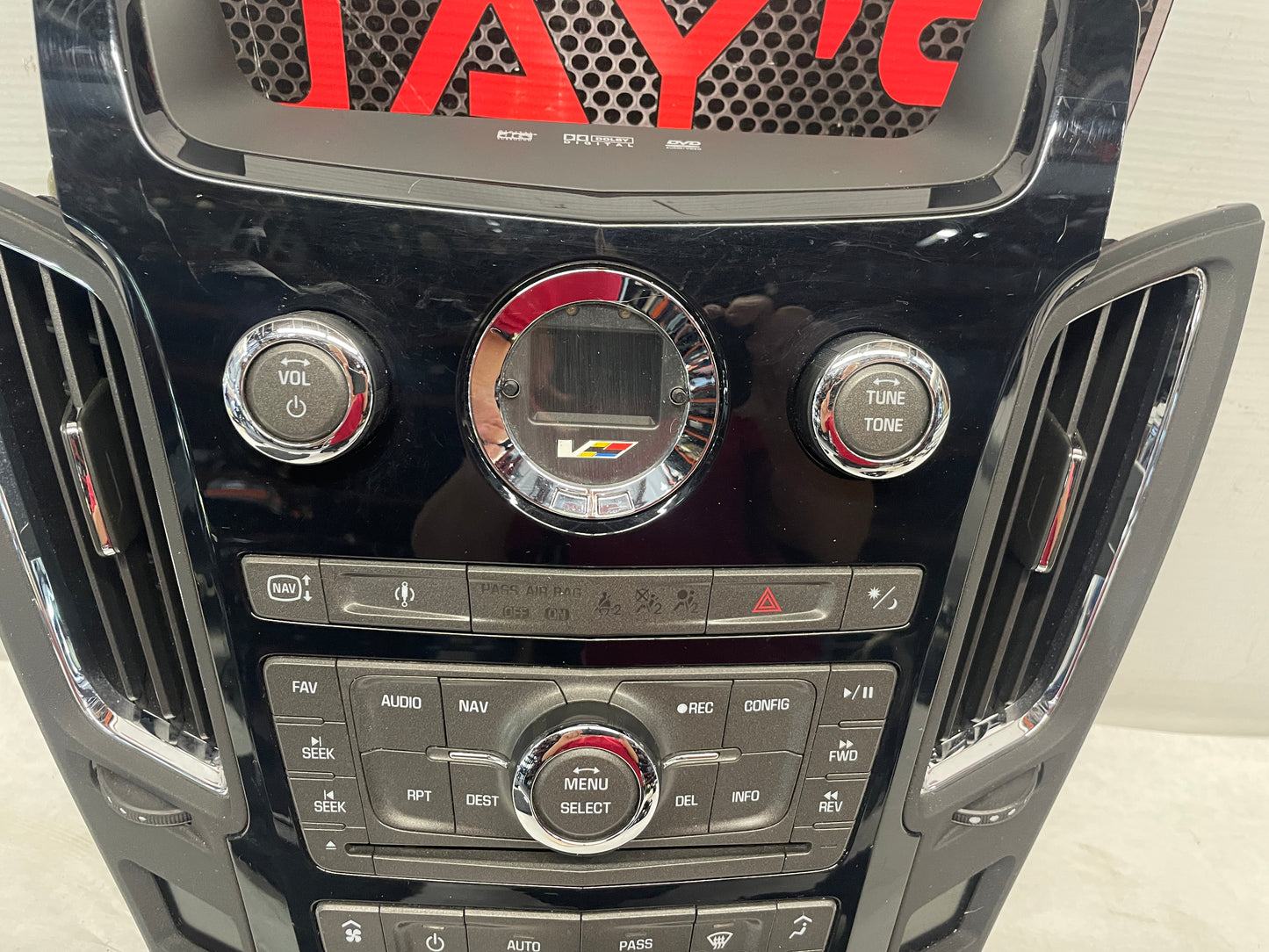 2013 Cadillac CTS-V Coupe Radio/CD Nav Climate Control Panel Unit Seat Options OEM - Day's Parts Yard
