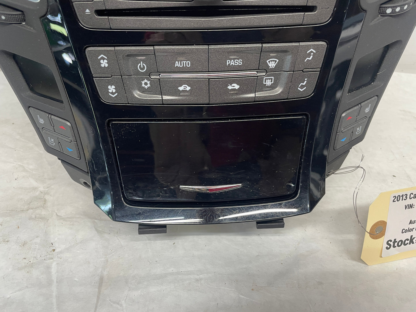 2013 Cadillac CTS-V Coupe Radio/CD Nav Climate Control Panel Unit Seat Options OEM - Day's Parts Yard