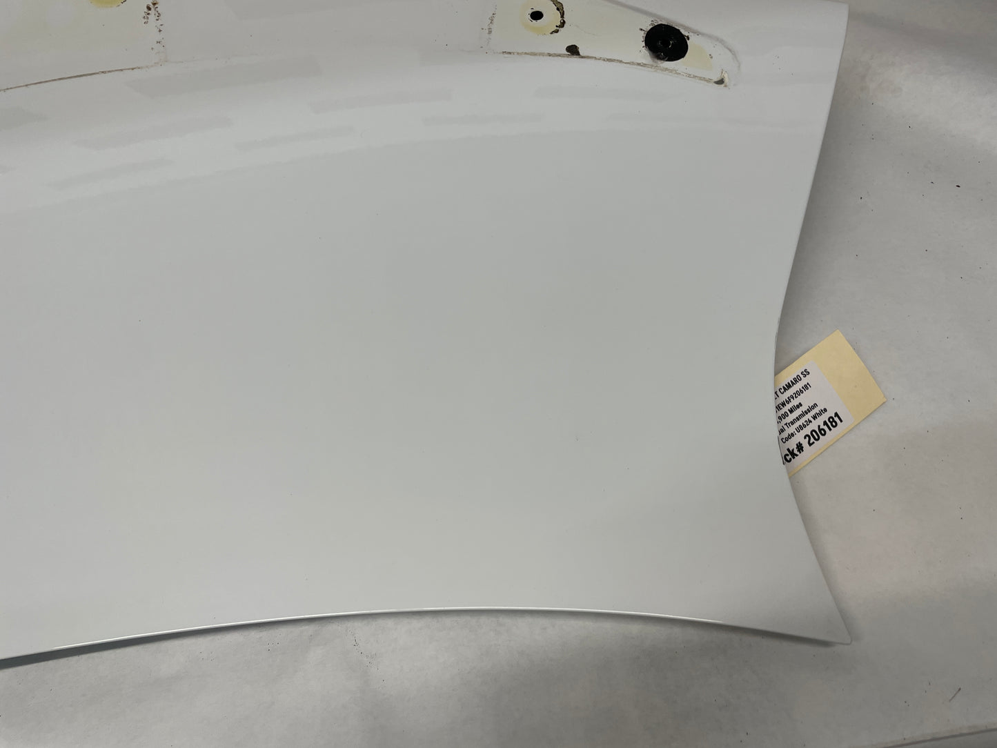 2015 Chevy Camaro SS Trunk Deck Lid White OEM - Day's Parts Yard