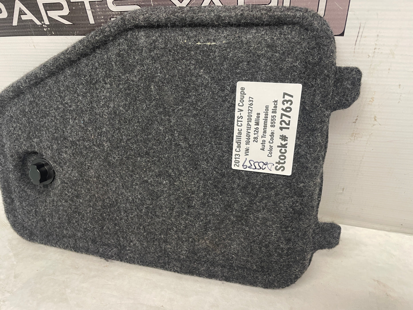 2013 Cadillac CTS-V Coupe Trunk Cargo Rear Interior Fuse Box Cover Door OEM - Day's Parts Yard
