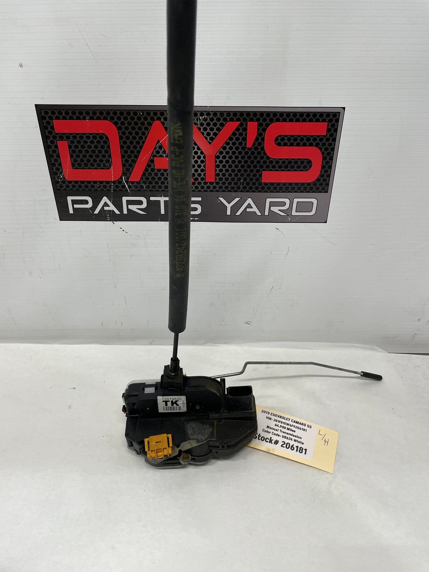 2015 Chevy Camaro SS LH Driver Door Lock Actuator OEM - Day's Parts Yard