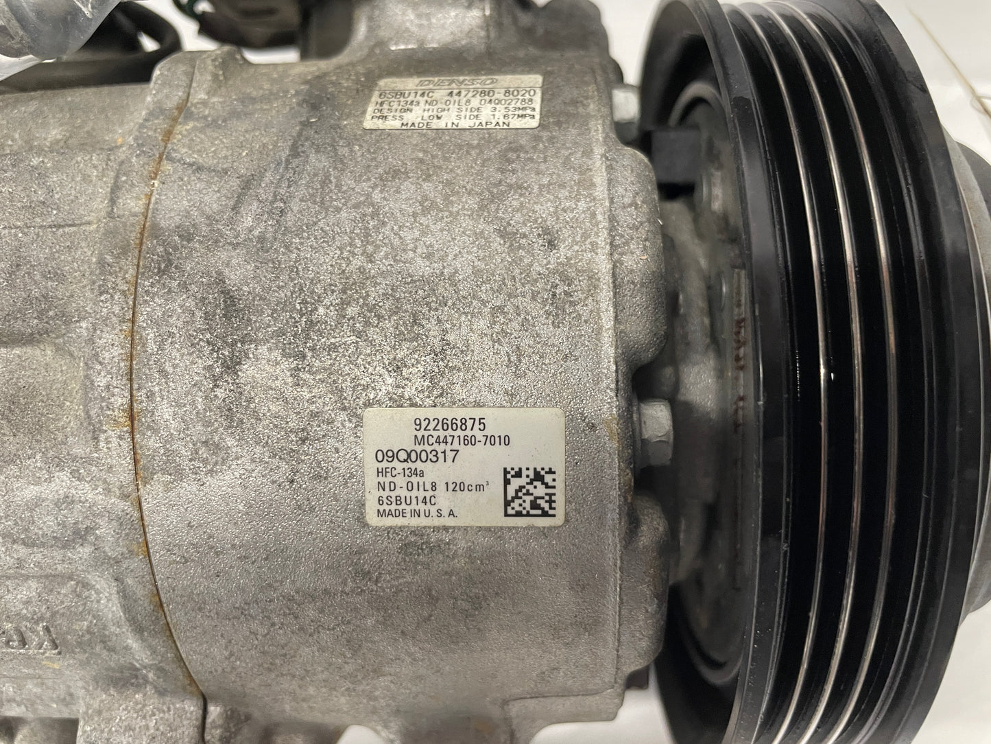 2014 Chevy SS Sedan AC A/C Air Conditioner Compressor OEM - Day's Parts Yard