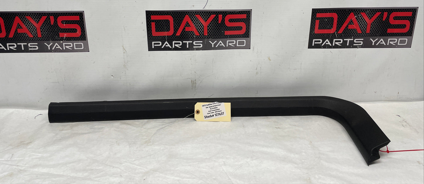 2013 Cadillac CTS-V Coupe Front RH Passenger Side Door Sill Trim Plate Ebony OEM - Day's Parts Yard