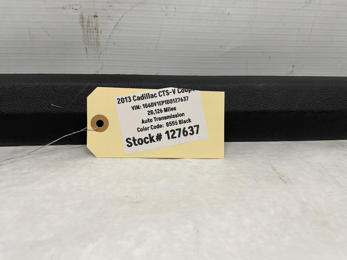 2013 Cadillac CTS-V Coupe Front RH Passenger Side Door Sill Trim Plate Ebony OEM - Day's Parts Yard