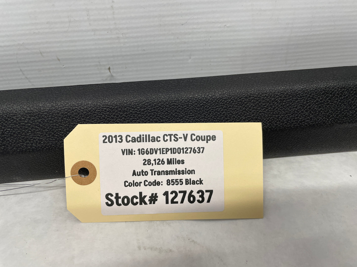 2013 Cadillac CTS-V Coupe Front LH Driver Side Door Sill Trim Plate Ebony OEM - Day's Parts Yard