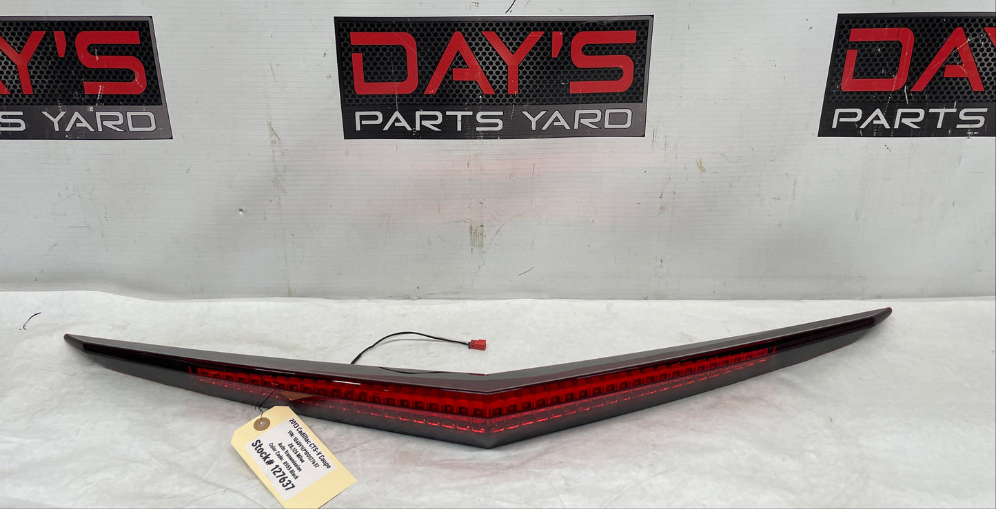 2013 Cadillac CTS-V Coupe Trunk Deck Lid 3rd Third Brake Tail Light OEM - Day's Parts Yard