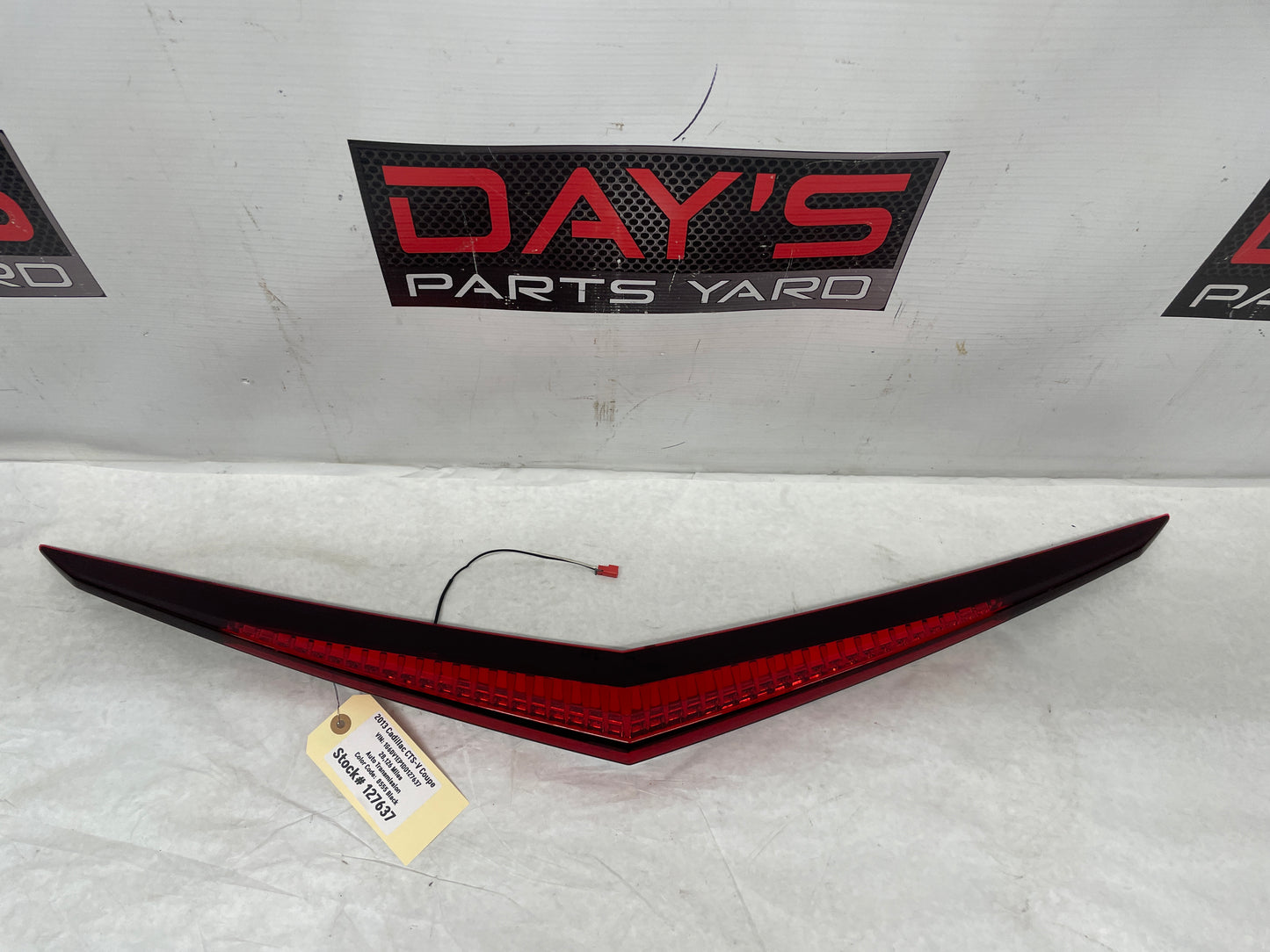 2013 Cadillac CTS-V Coupe Trunk Deck Lid 3rd Third Brake Tail Light OEM - Day's Parts Yard