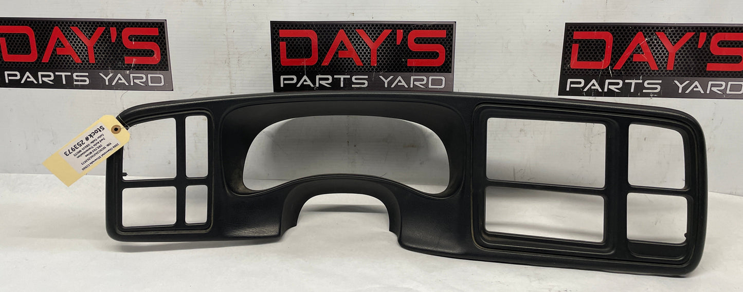2006 Chevy Silverado C2500 Gray Instrument Cluster Dash Trim Bezel OEM - Day's Parts Yard
