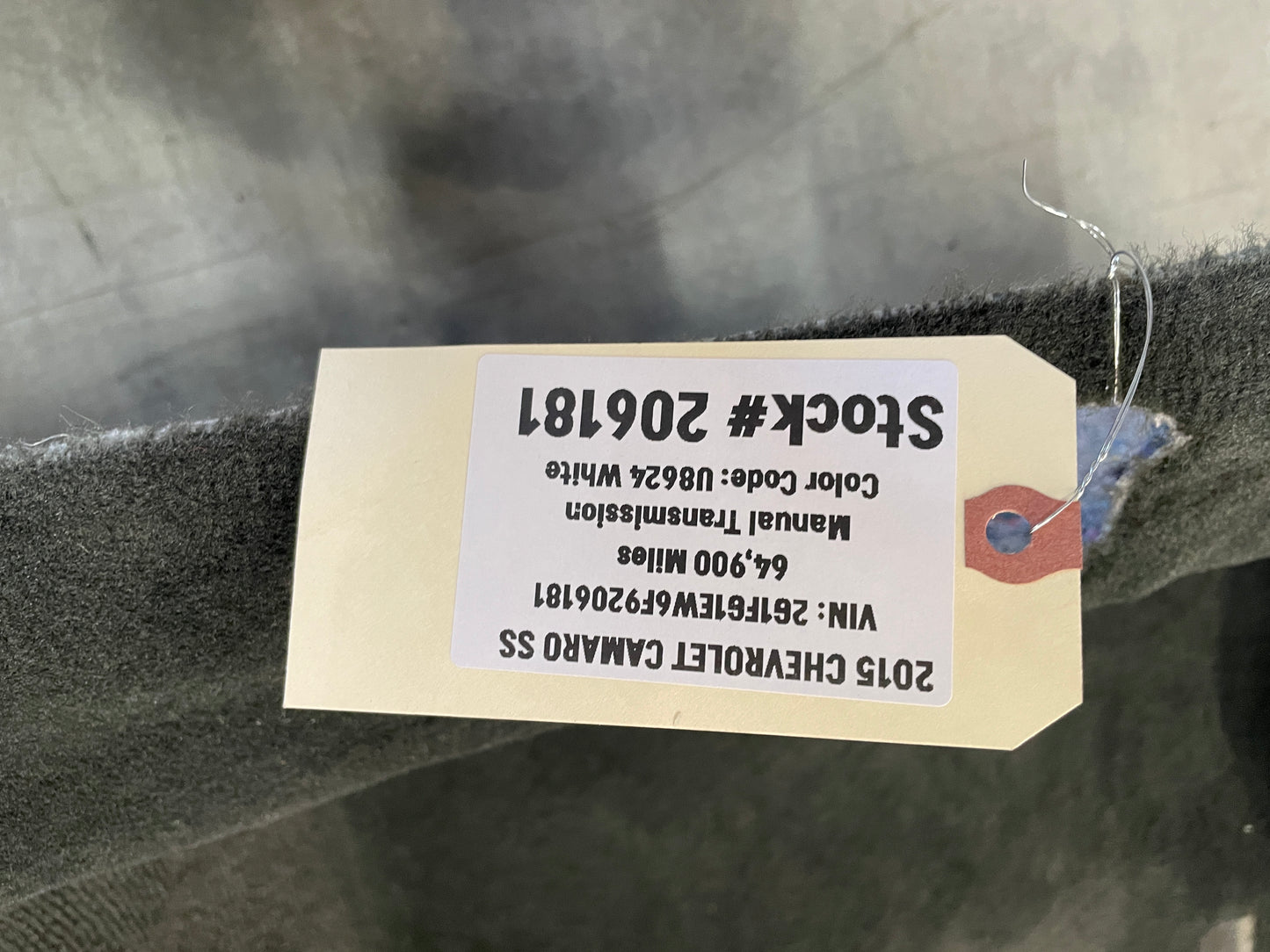 2015 Chevy Camaro SS Complete Floor Carpet OEM - Day's Parts Yard