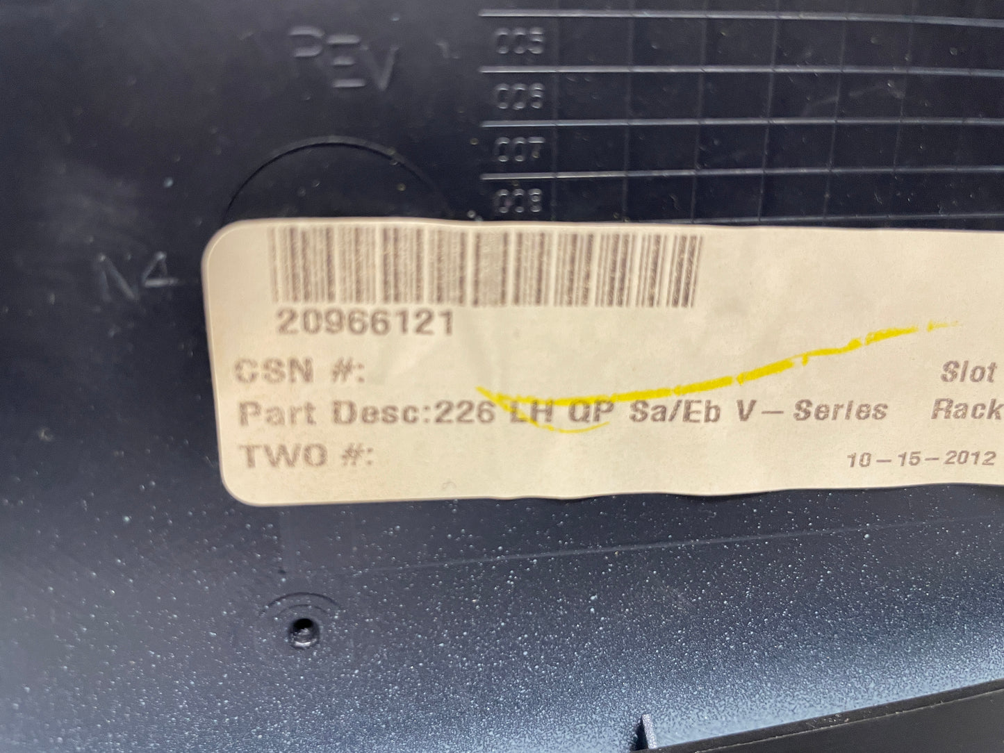 2013 Cadillac CTS-V Coupe LH Driver Rear Quarter Panel Tan Trim OEM - Day's Parts Yard