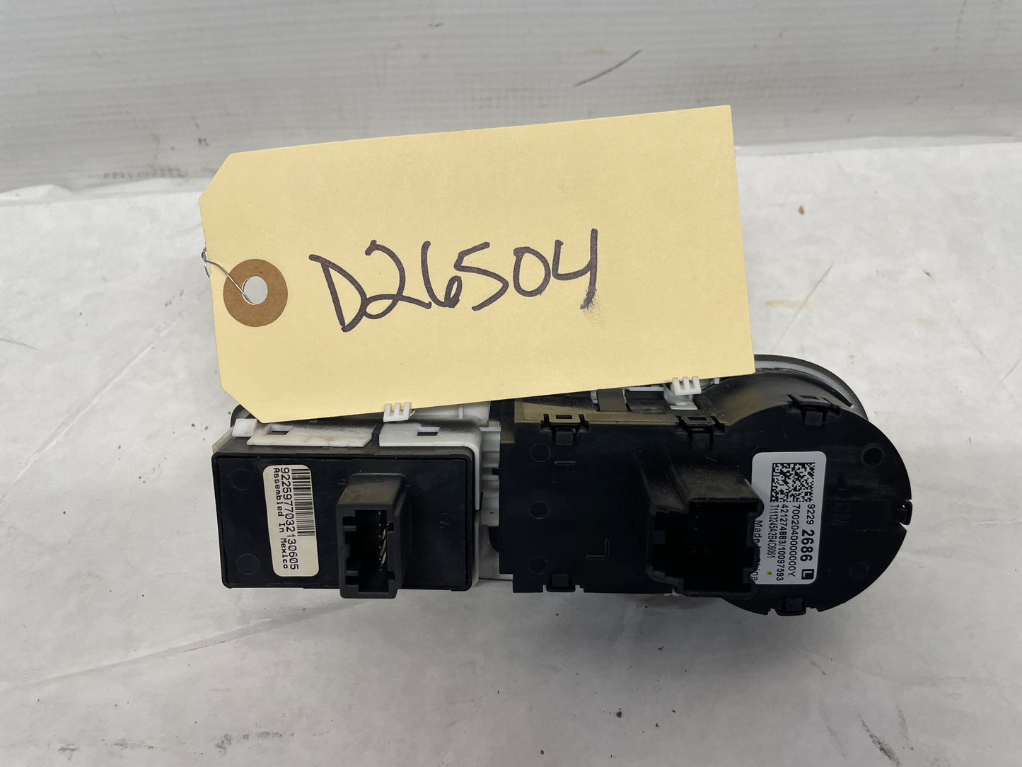 2014 Chevy SS Sedan Headlight Lamp Switch w/ Trim Plate OEM - Day's Parts Yard