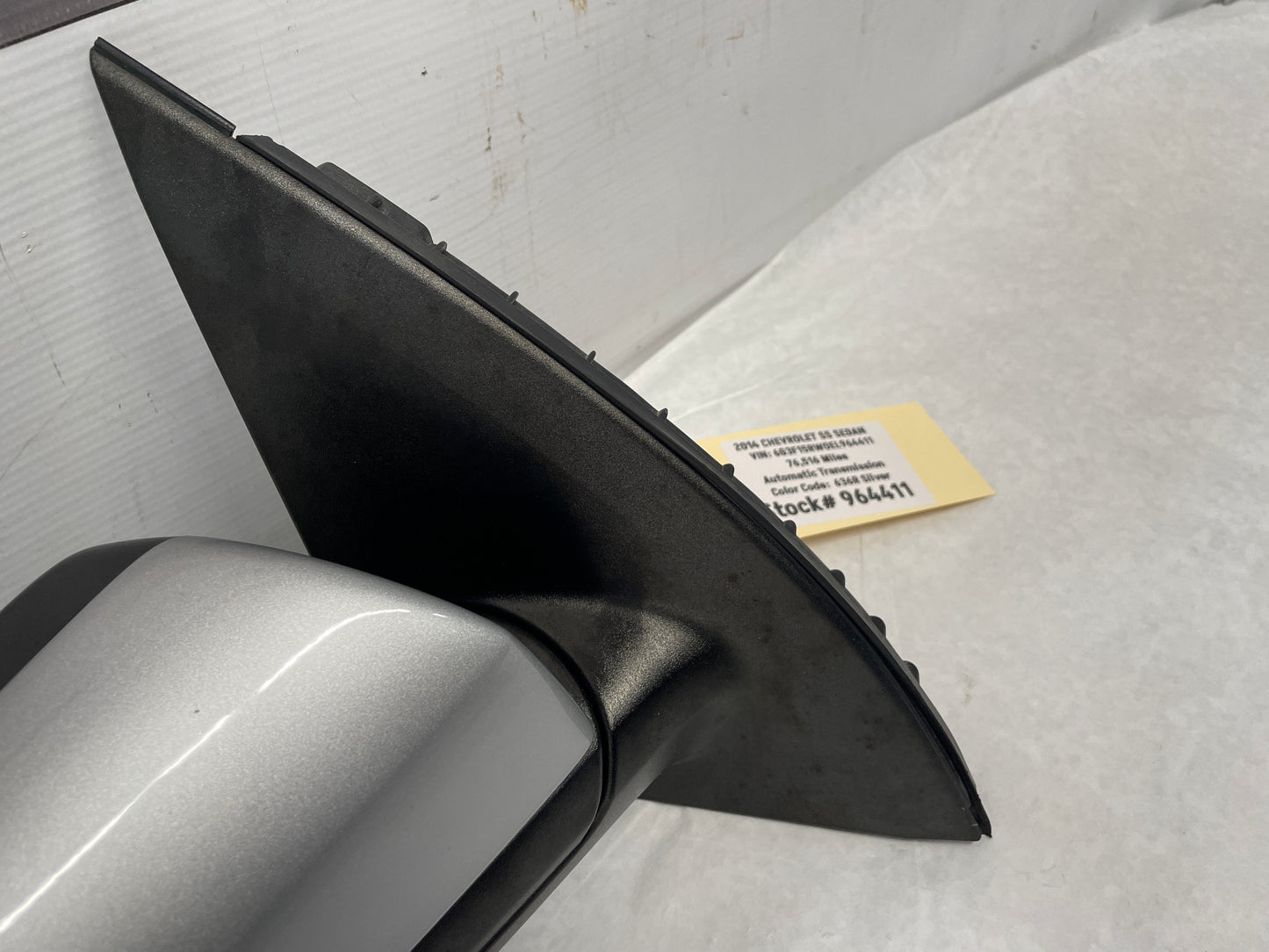 2014 Chevy SS Sedan RH Passenger Exterior Side Mirror Black OEM - Day's Parts Yard