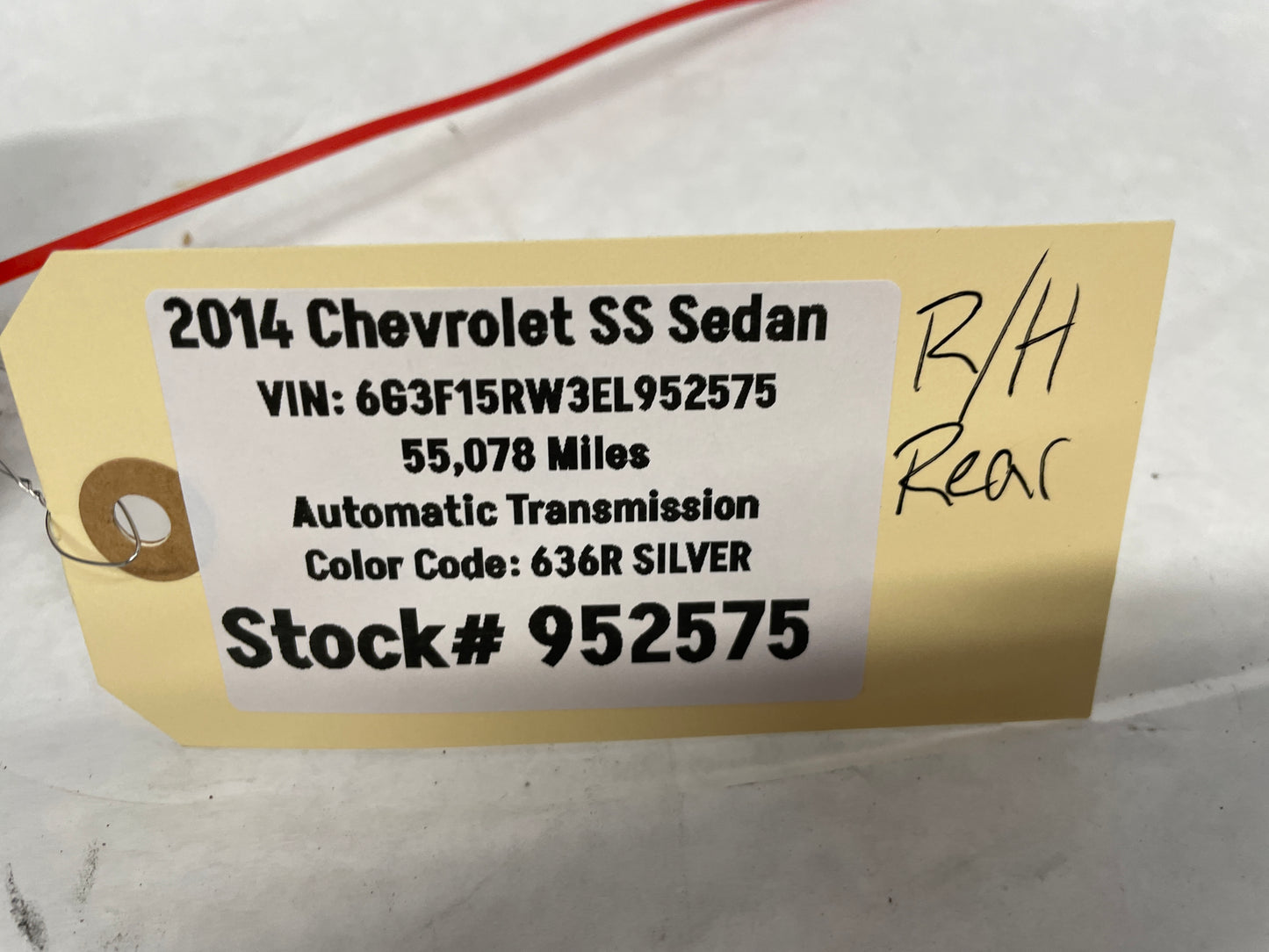 2014 Chevy SS Sedan RH Passenger Rear Door Lock Actuator OEM - Day's Parts Yard