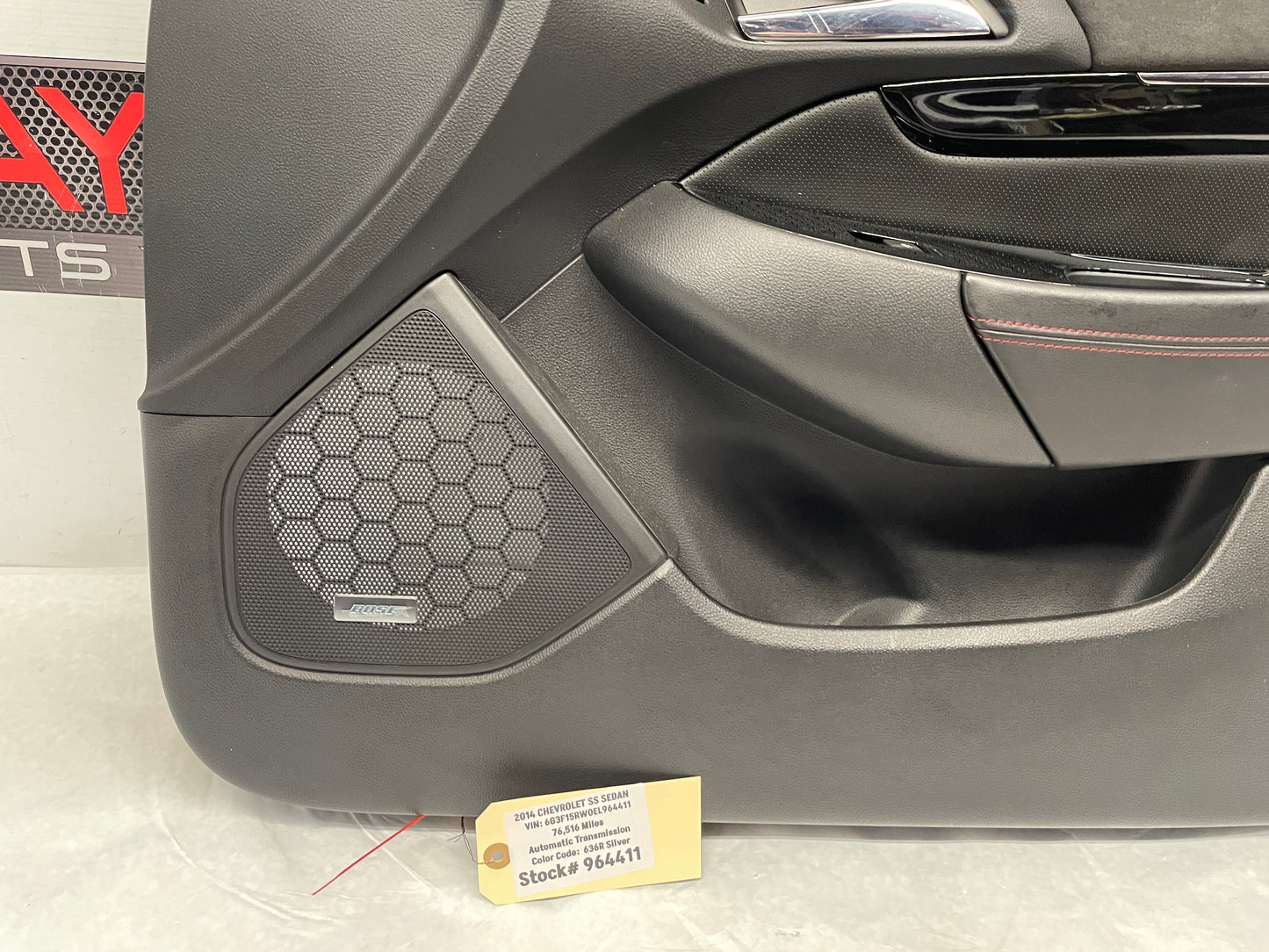 2014 Chevy SS Sedan RH Passenger Front Door Panel OEM - Day's Parts Yard