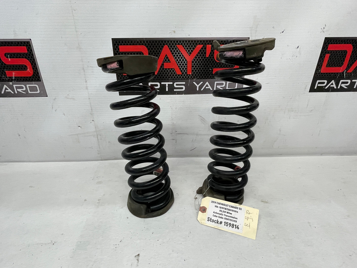 2019 Chevy Camaro SS Rear RH & LH Coil Springs OEM - Day's Parts Yard