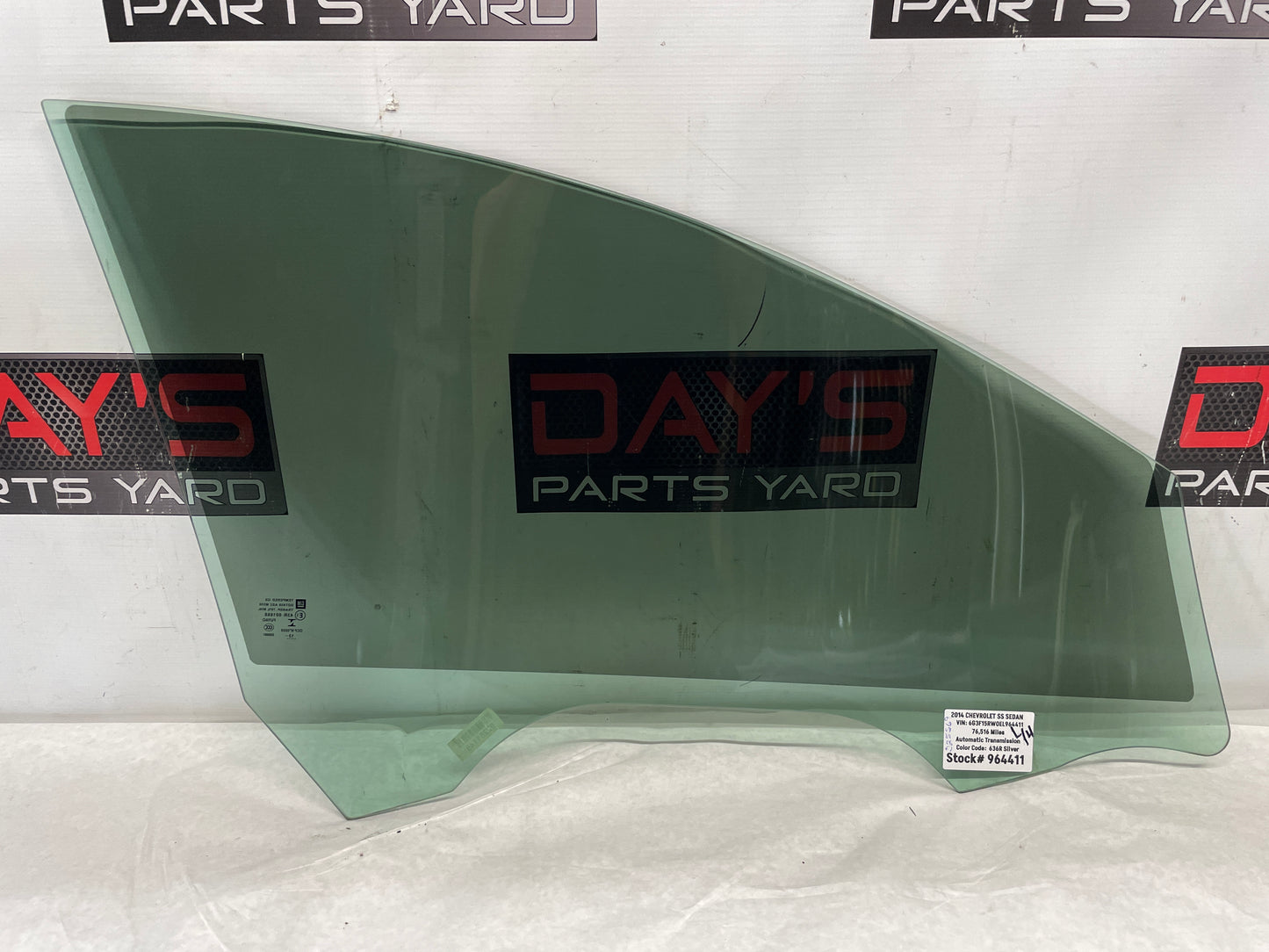 2014 Chevy SS Sedan LH Driver Front Door Window Glass OEM - Day's Parts Yard