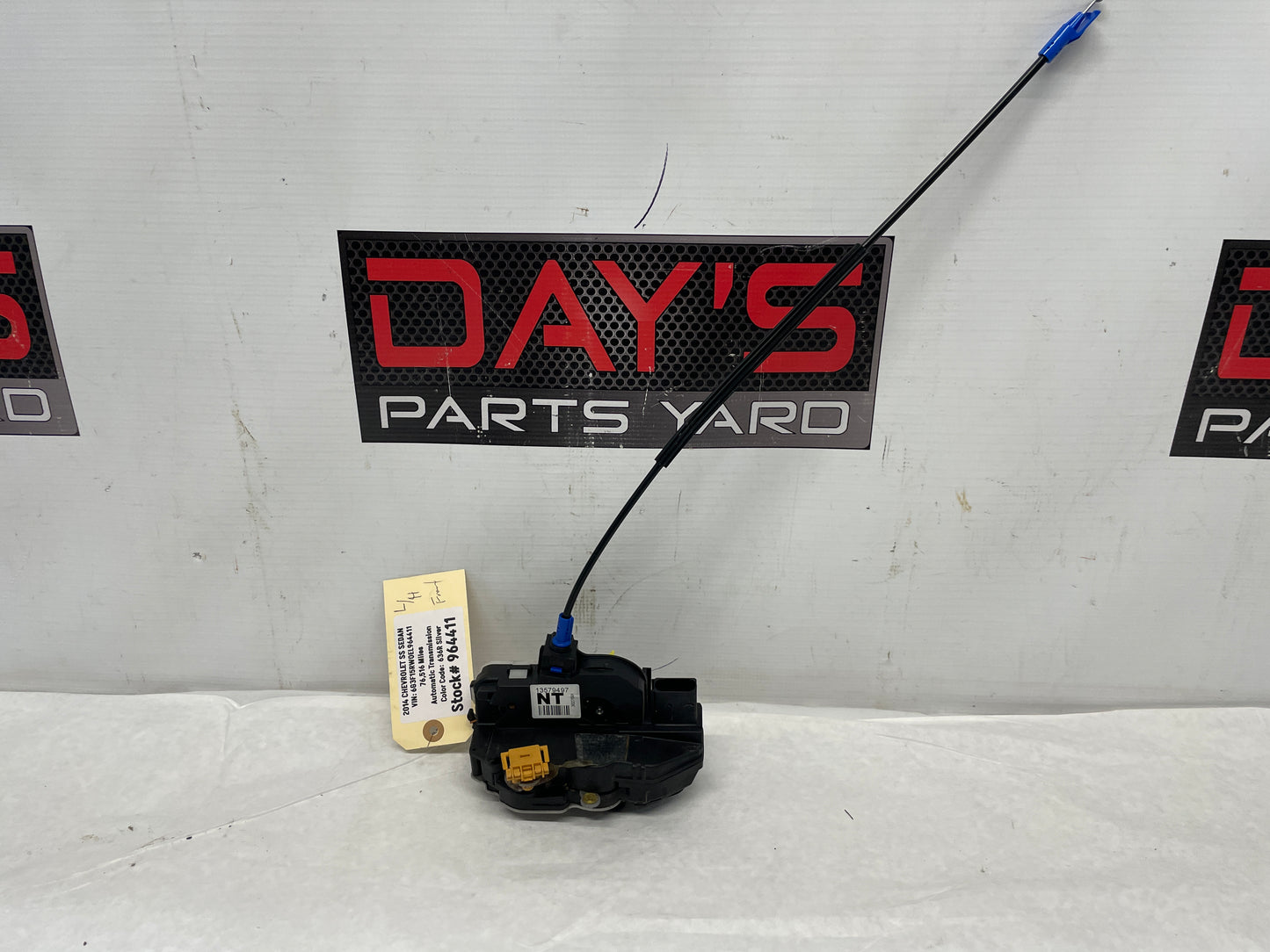 2014 Chevy SS Sedan LH Driver Front Door Lock Actuator OEM - Day's Parts Yard