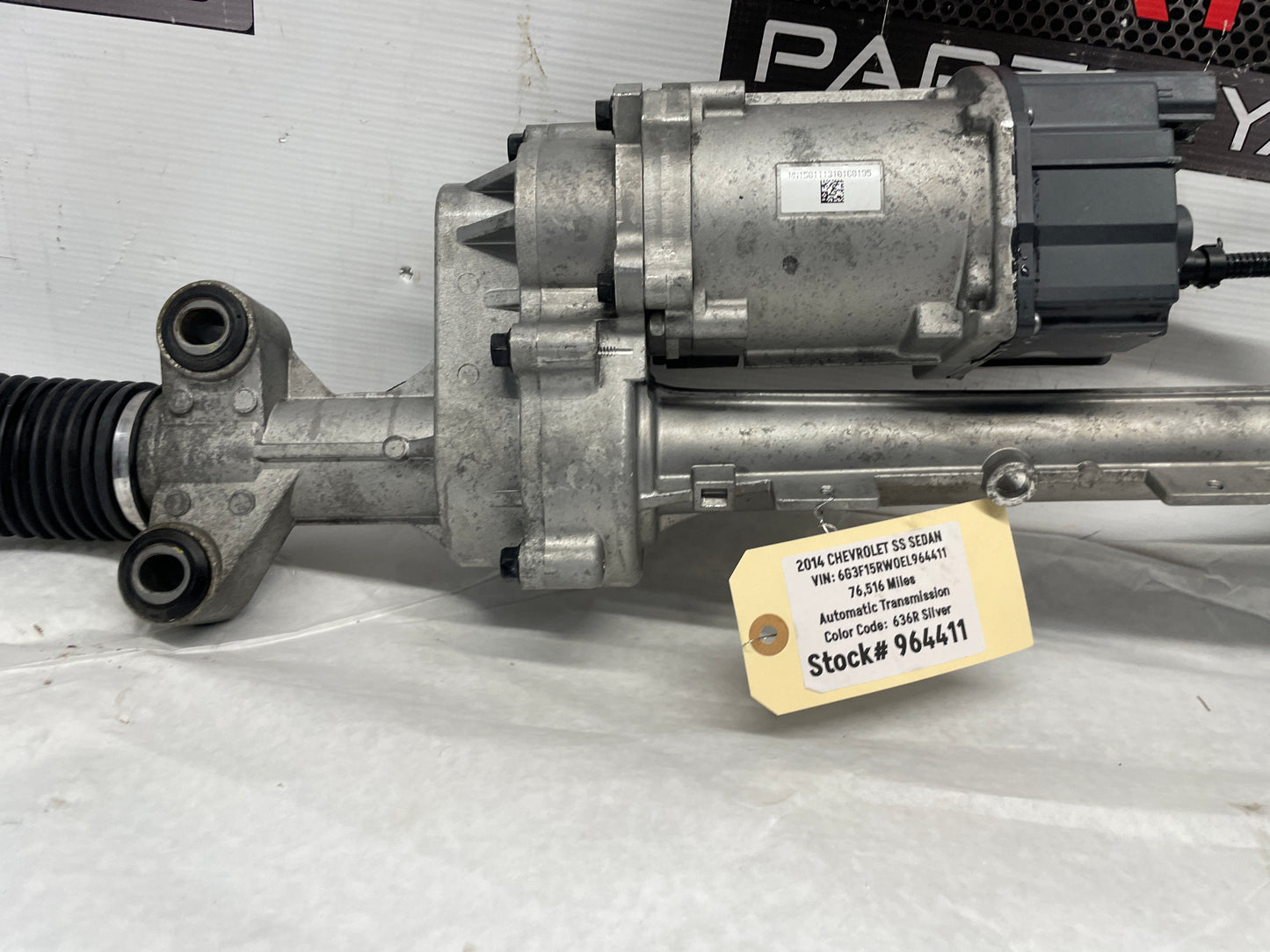 2014 Chevy SS Sedan Electric Power Rack and Pinion Steering Gear OEM - Day's Parts Yard