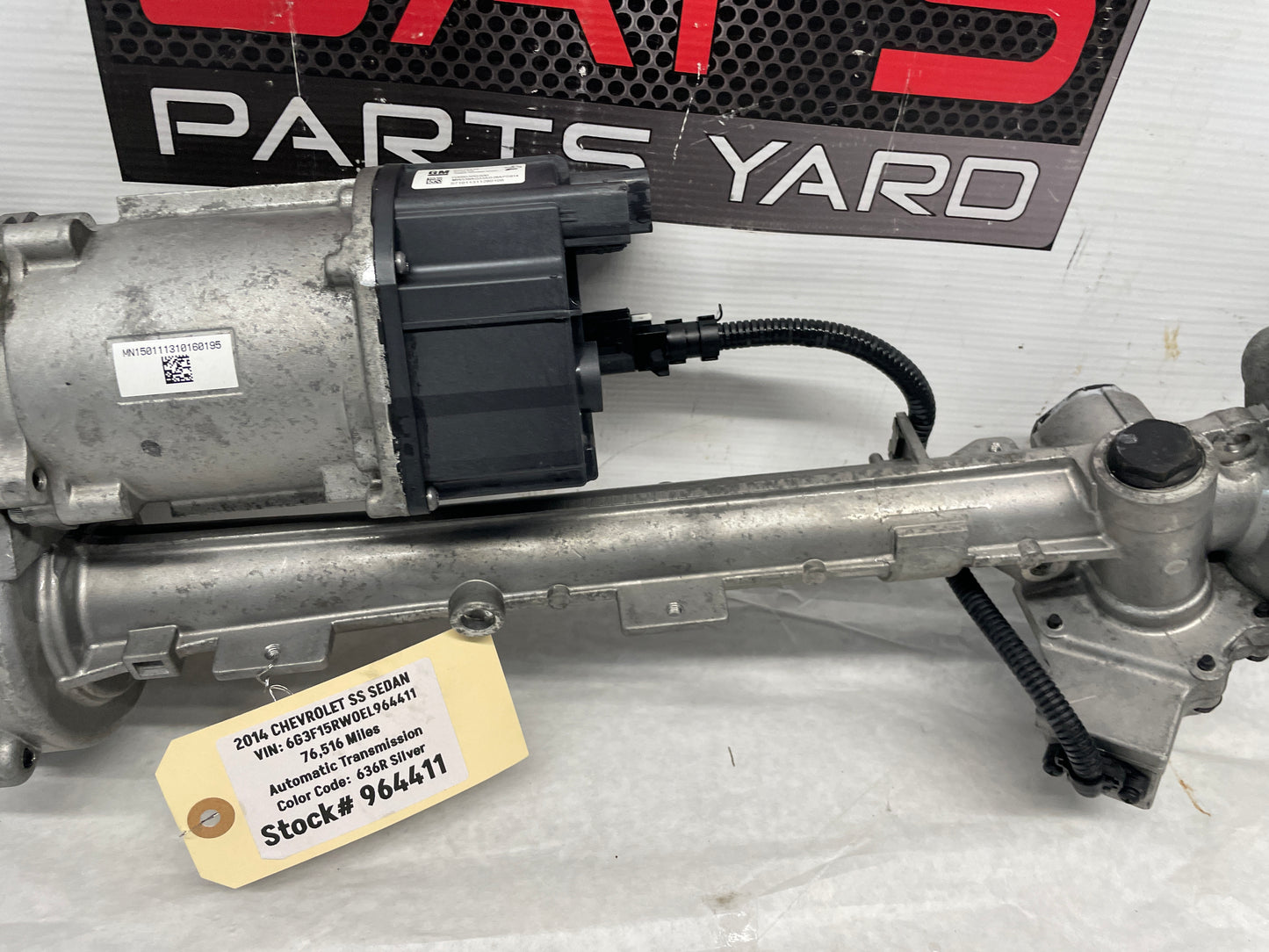 2014 Chevy SS Sedan Electric Power Rack and Pinion Steering Gear OEM - Day's Parts Yard