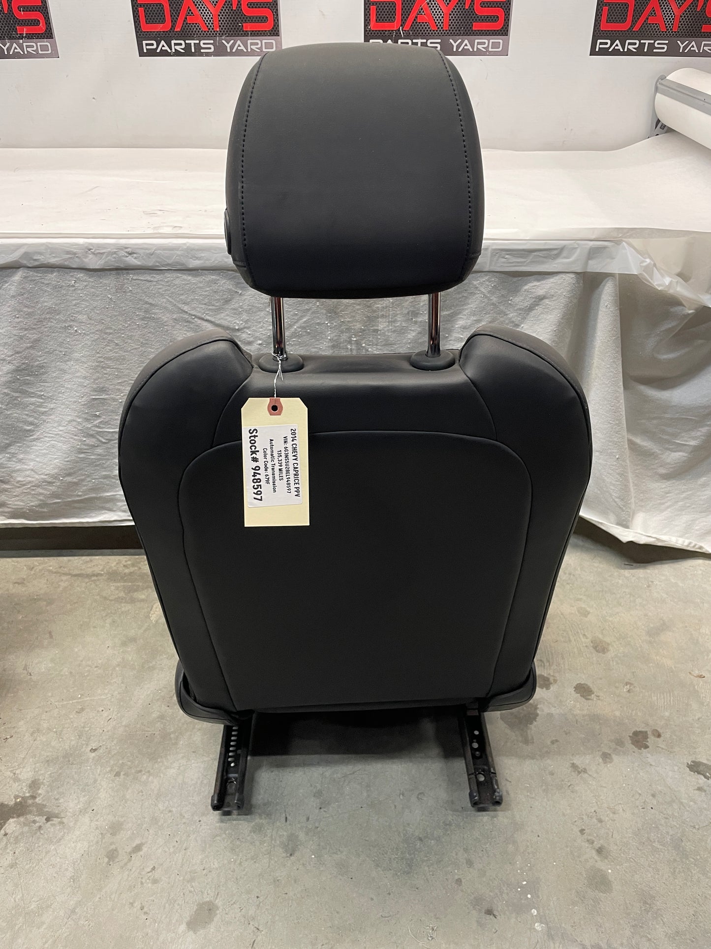 2014 Chevy Caprice PPV Front Seats Gray Black Cloth OEM LOCAL PICK UP - Day's Parts Yard