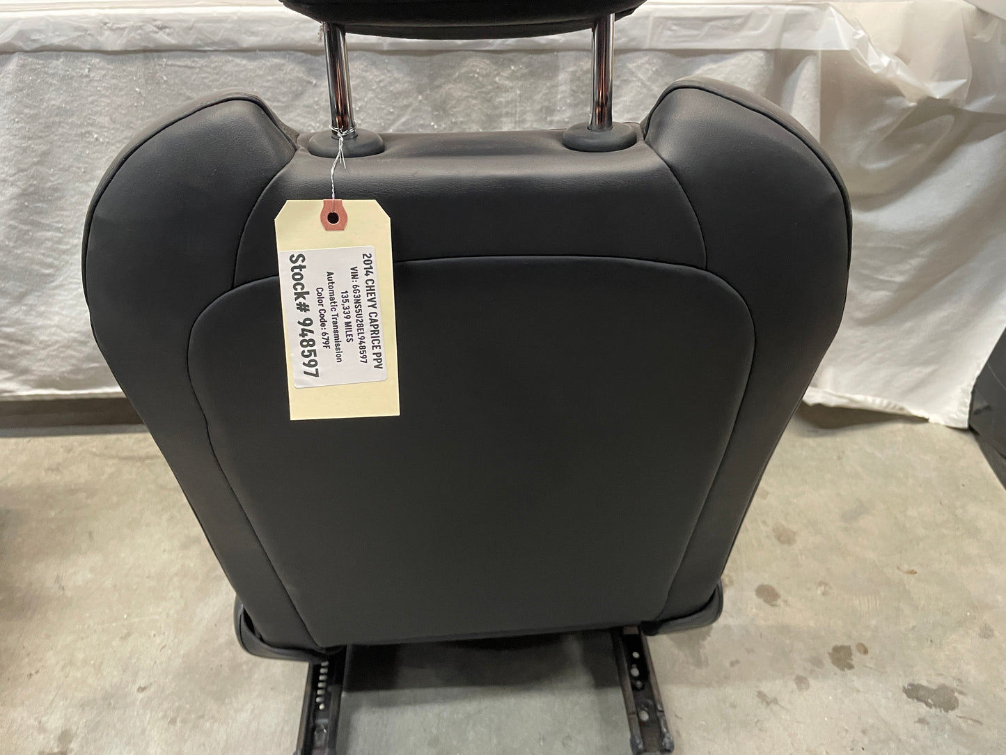 2014 Chevy Caprice PPV Front Seats Gray Black Cloth OEM LOCAL PICK UP - Day's Parts Yard
