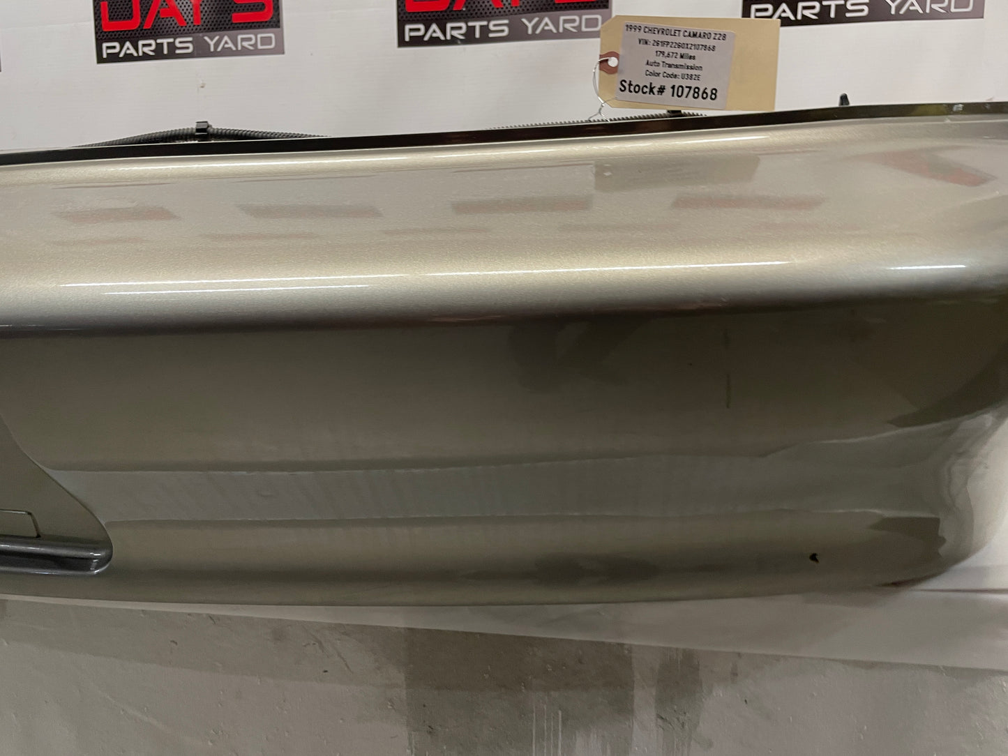 1999 Chevy Camaro Z28 Rear Bumper Cover OEM - Day's Parts Yard