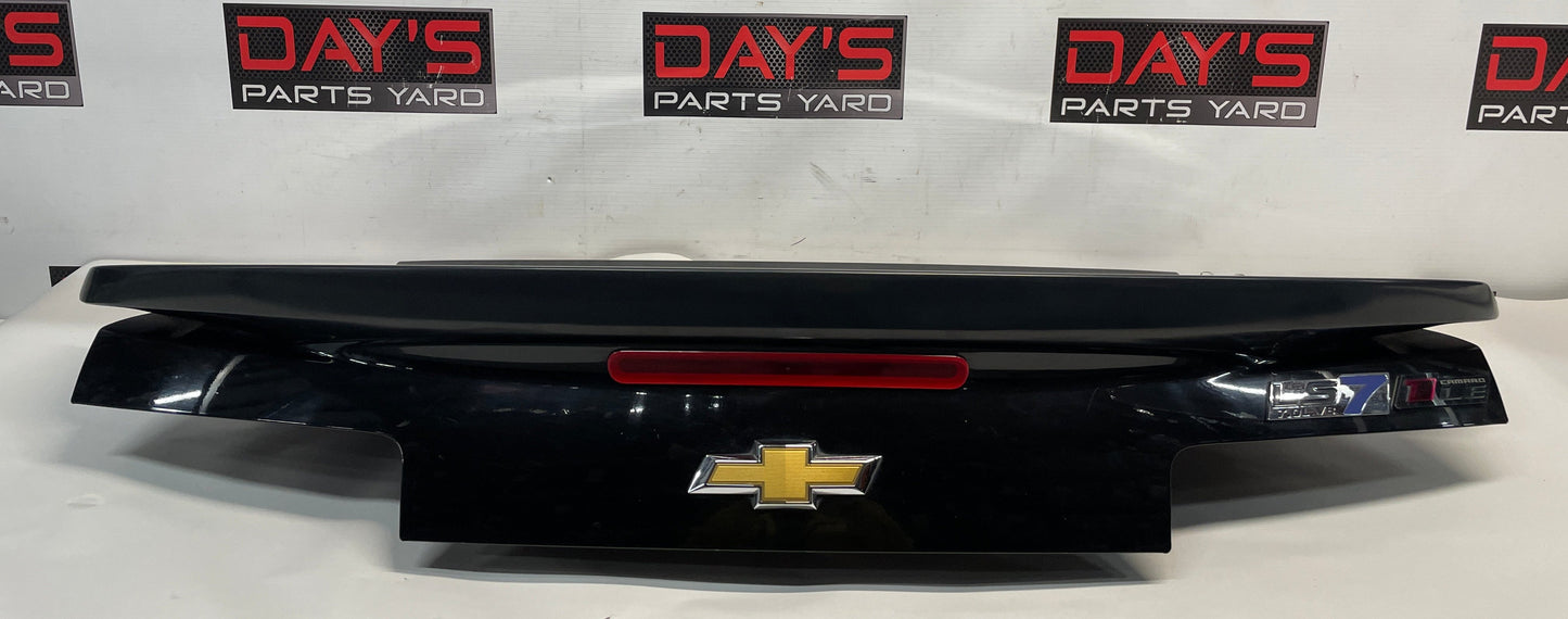 2014 Chevy Camaro SS 1LE Trunk Deck Lid w/ Spoiler Wing Black OEM - Day's Parts Yard