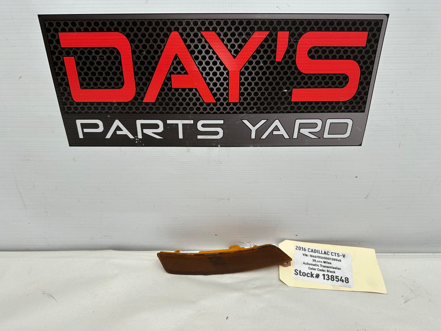 2016 Cadillac CTS-V LH Driver Side Marker Light OEM - Day's Parts Yard