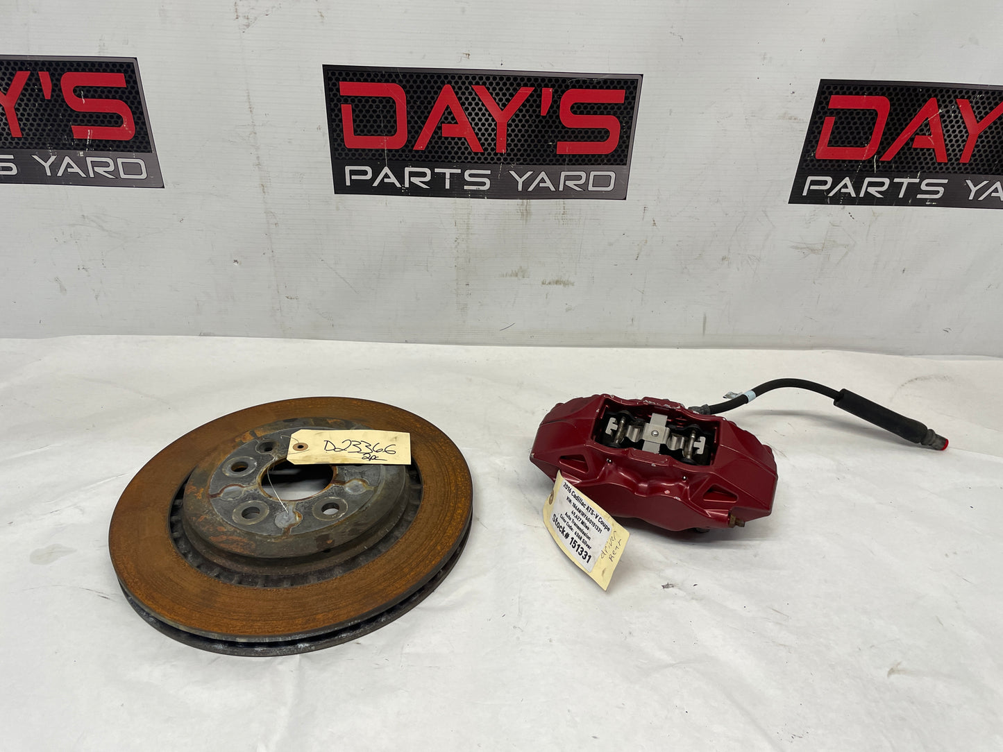 2016 Cadillac ATS-V RH Passenger Rear Caliper w/ Rotor OEM - Day's Parts Yard