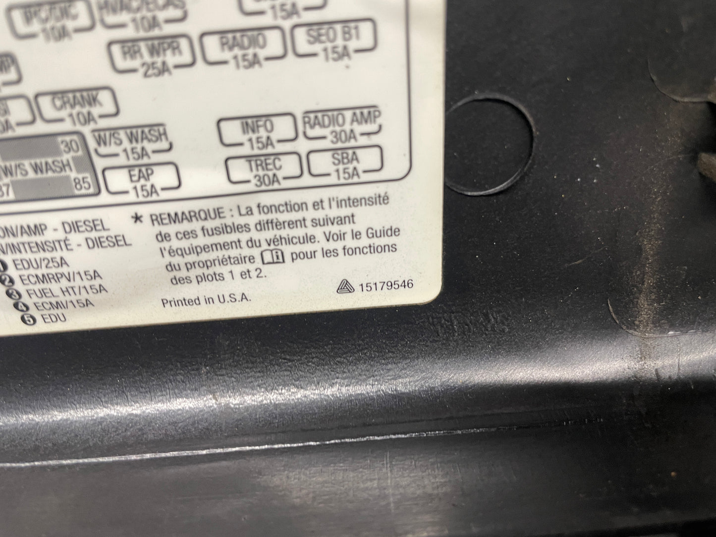 2003 Chevy Silverado C2500 Fuse Relay Wire Harness Junction Box Block OEM - Day's Parts Yard