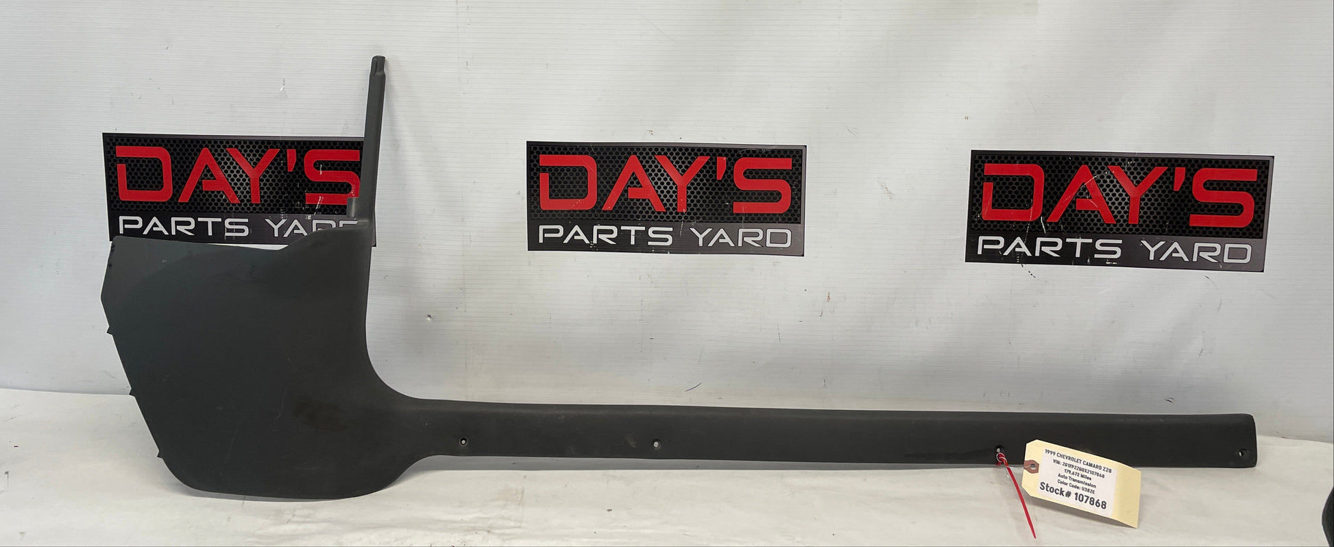 1999 Chevy Camaro Z28 RH Passenger Interior Kick Panel Trim Gray Grey OEM - Day's Parts Yard