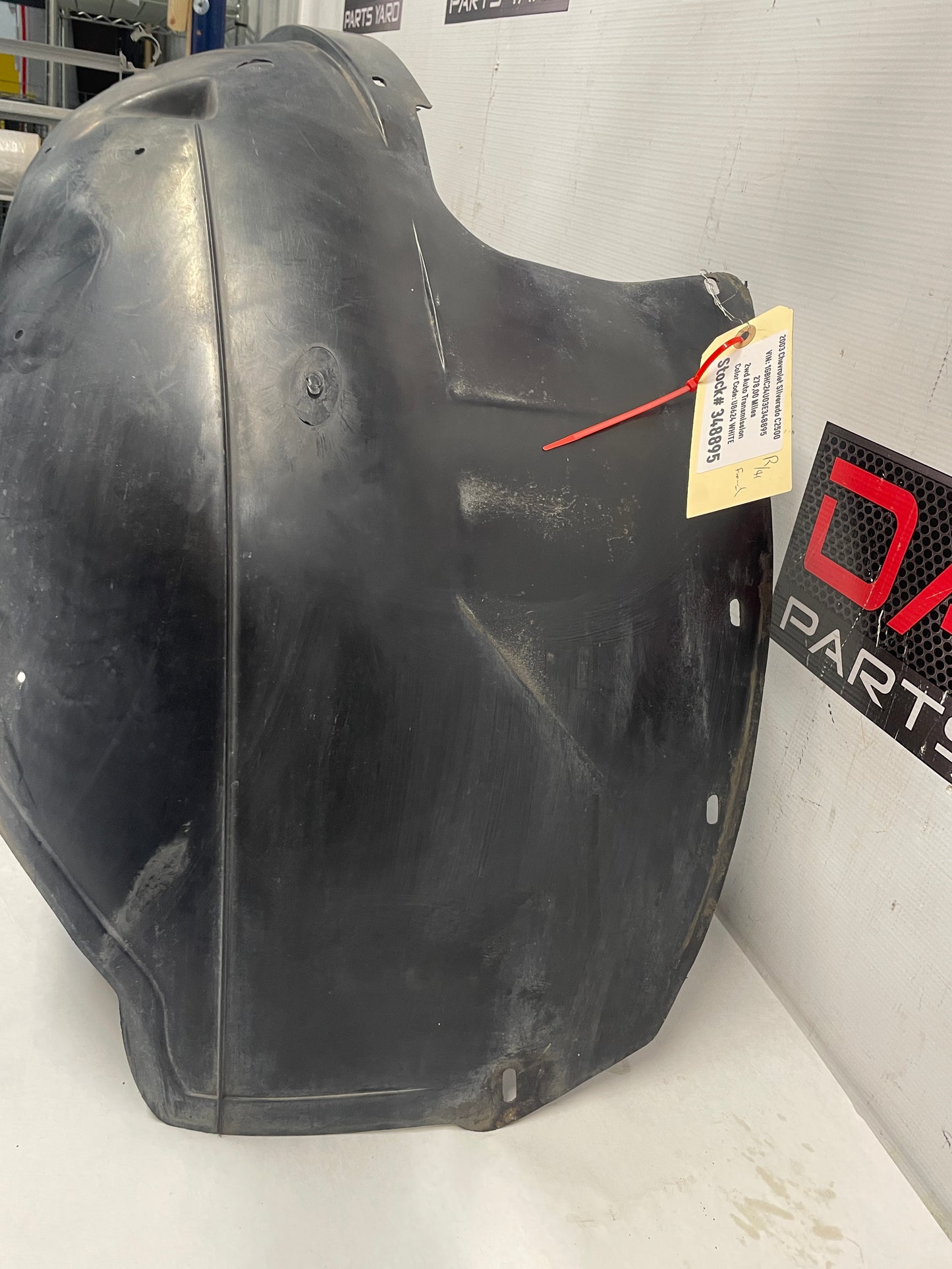 2003 Chevy Silverado C3500 RH Passenger Front Fender Wheel Well House Liner OEM - Day's Parts Yard
