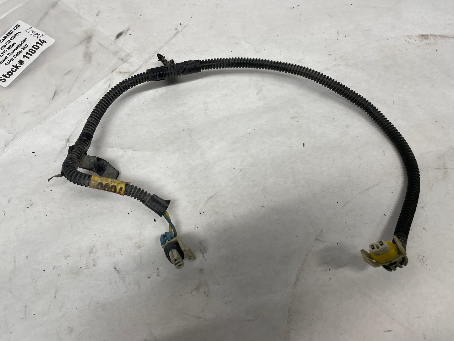 2002 Chevy Camaro Z28 LH Driver Front ABS Speed Sensor Wire OEM - Day's Parts Yard