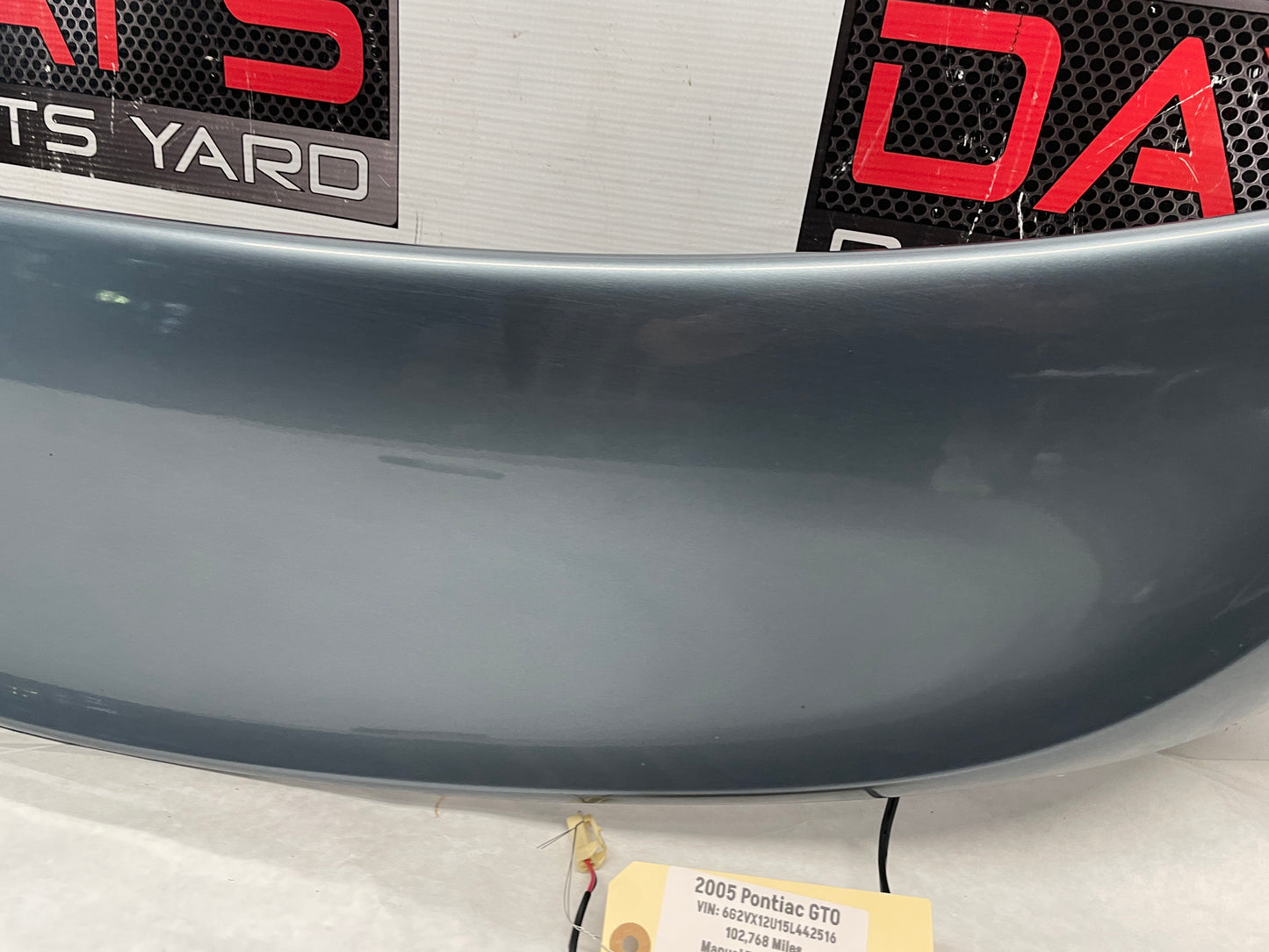 2005 Pontiac GTO Trunk Deck Lid Spoiler Wing w/ Light OEM - Day's Parts Yard
