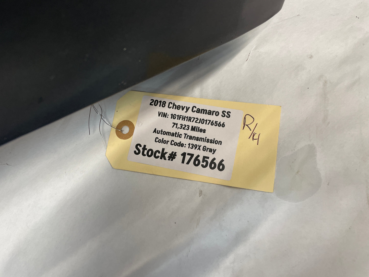 2018 Chevy Camaro SS RH Passenger Fender OEM - Day's Parts Yard