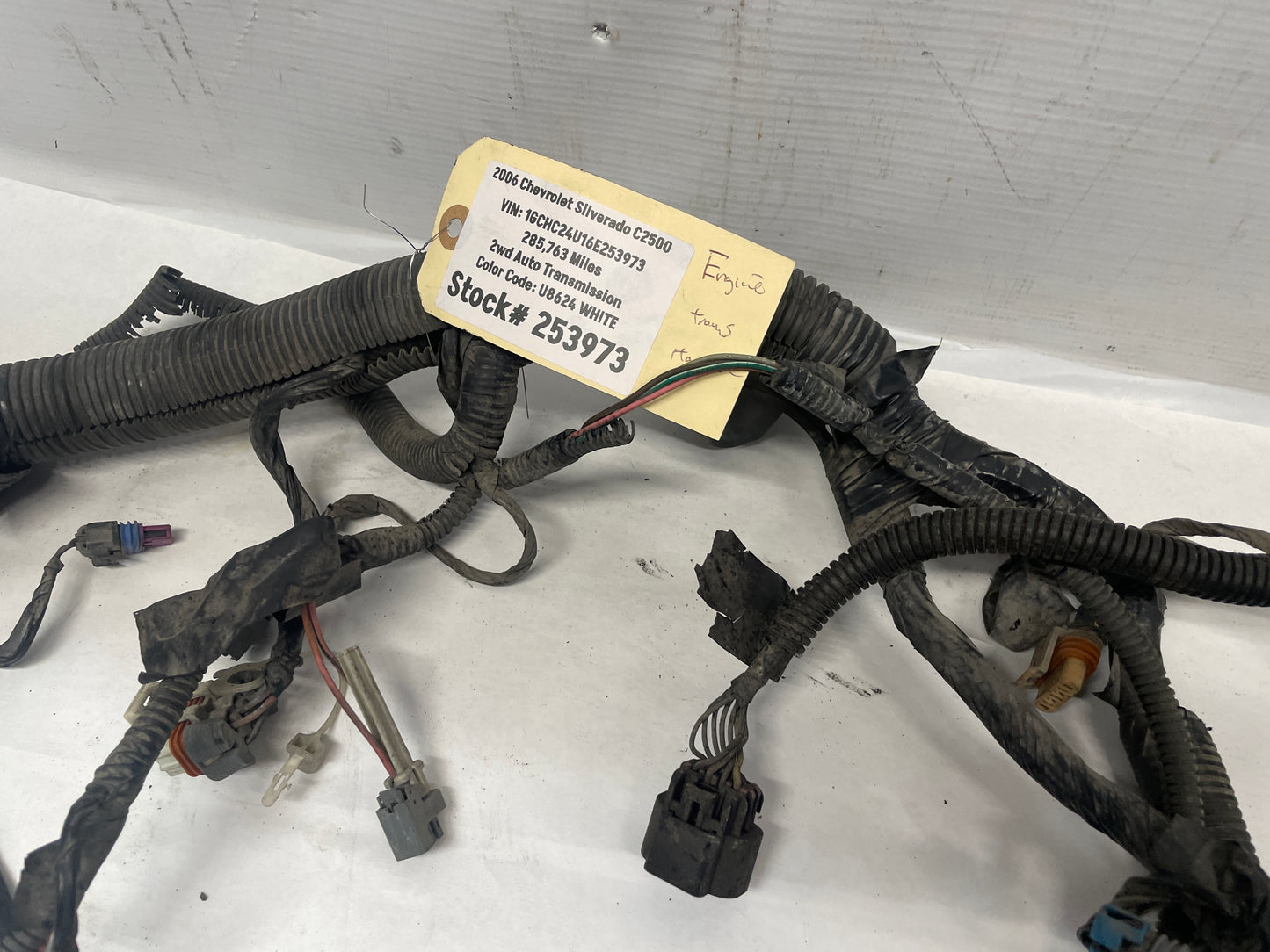 2006 Chevy Silverado C2500 Engine Motor Transmission Wire Wiring Harness OEM - Day's Parts Yard